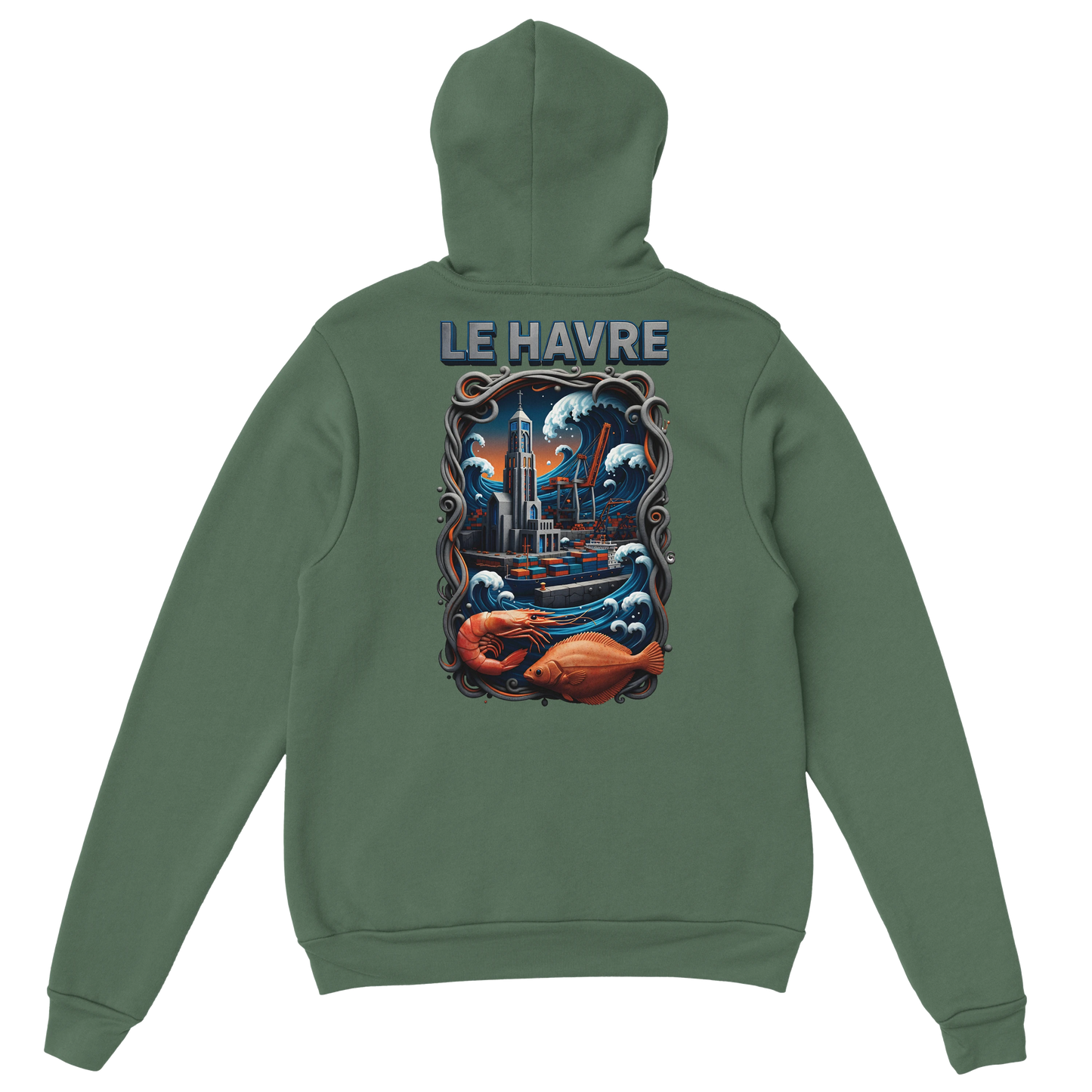 Sweat à Capuche Unisexe Le Havre – Hoodie Confortable et Résistant