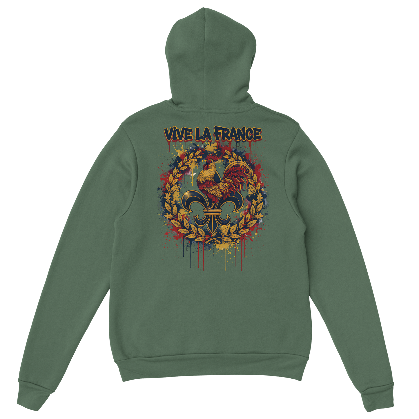 Sweat à Capuche Homme Vive la France – Confort et Style Tricolore