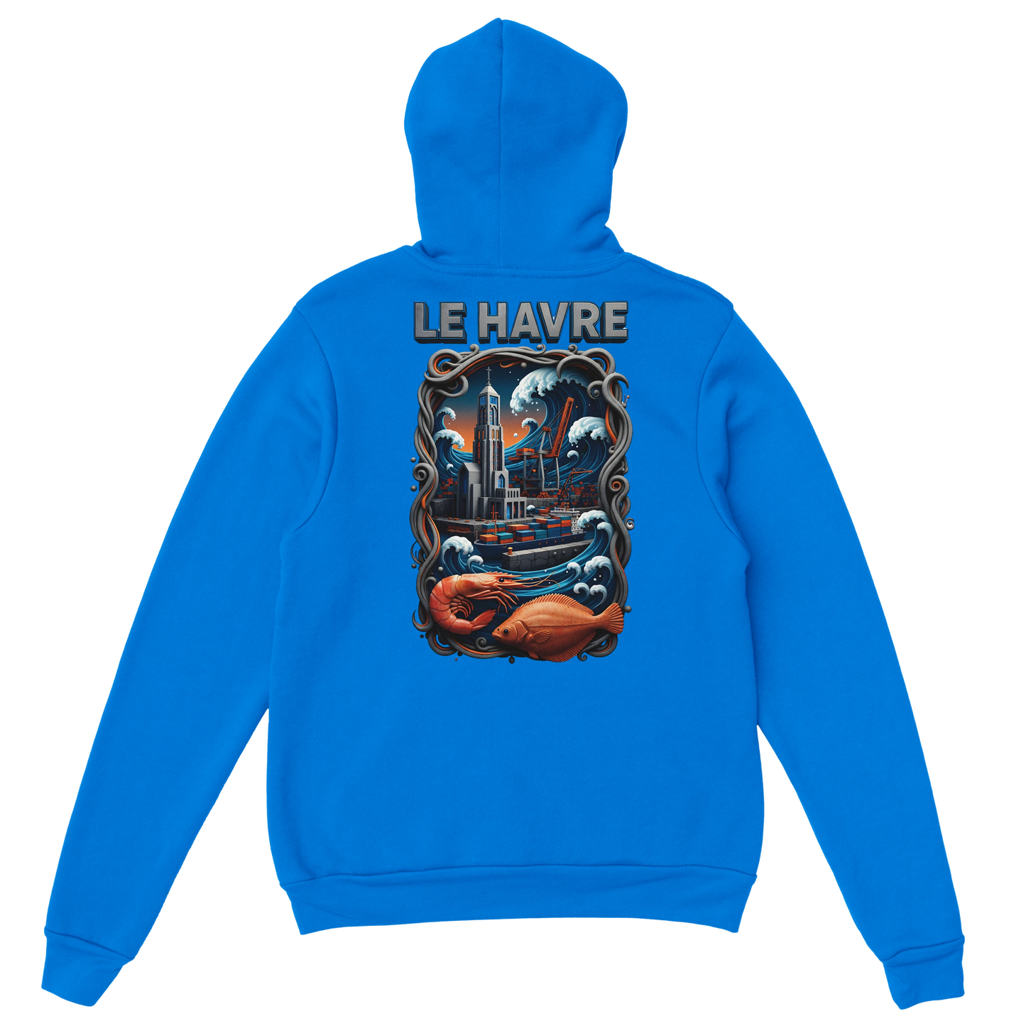 Sweat à Capuche Unisexe Le Havre – Hoodie Confortable et Résistant