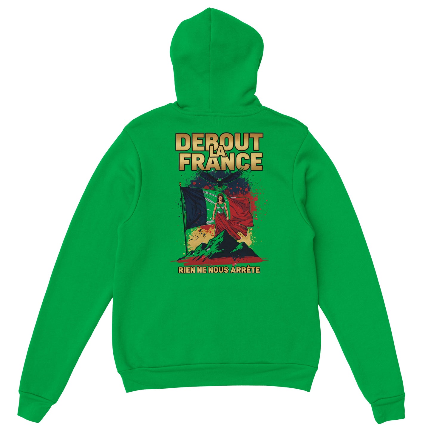Sweat à capuche femme Debout la France - Hoodie en coton mélangé premium