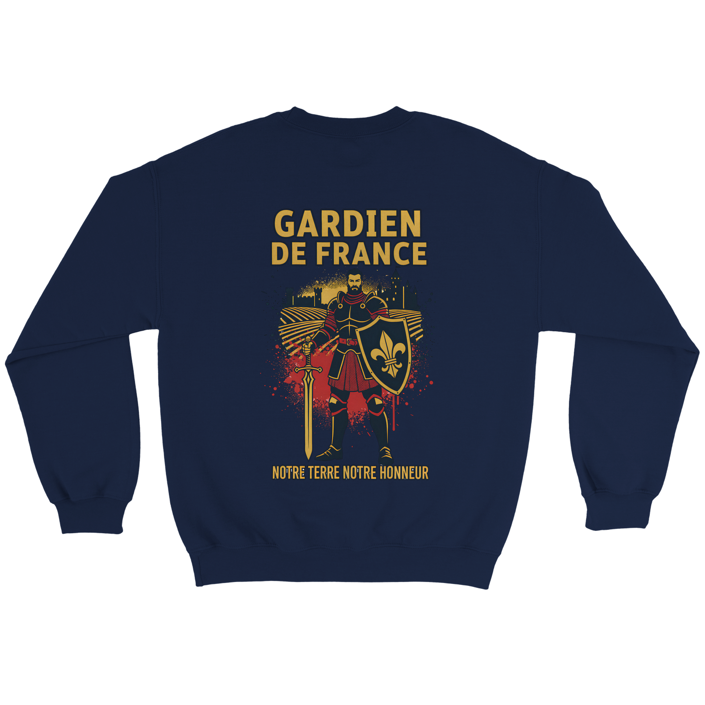Sweat-shirt Homme Gardien de France - Premium French Heritage Apparel