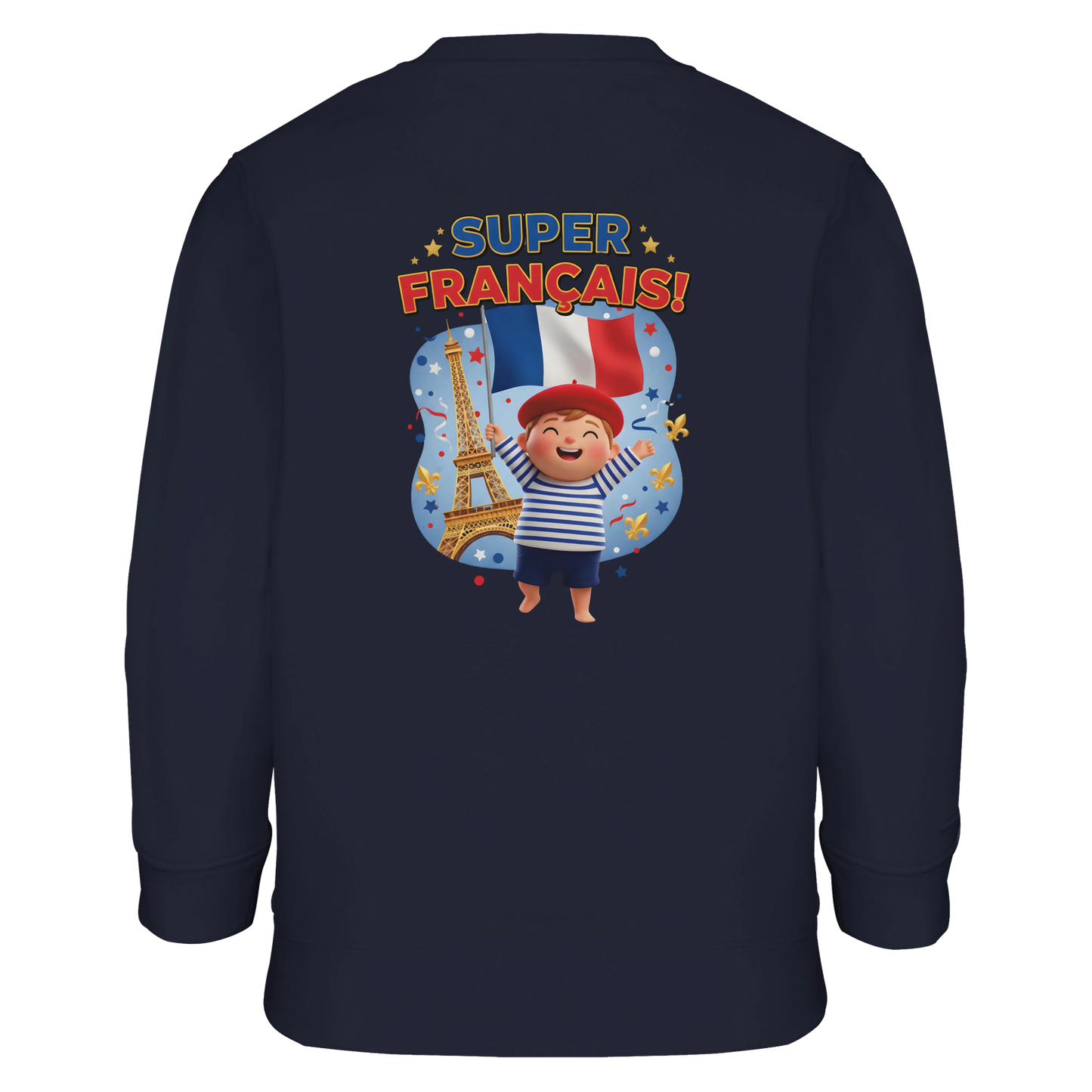 Sweat-shirt Enfant Éco-Responsable - Design Super Français