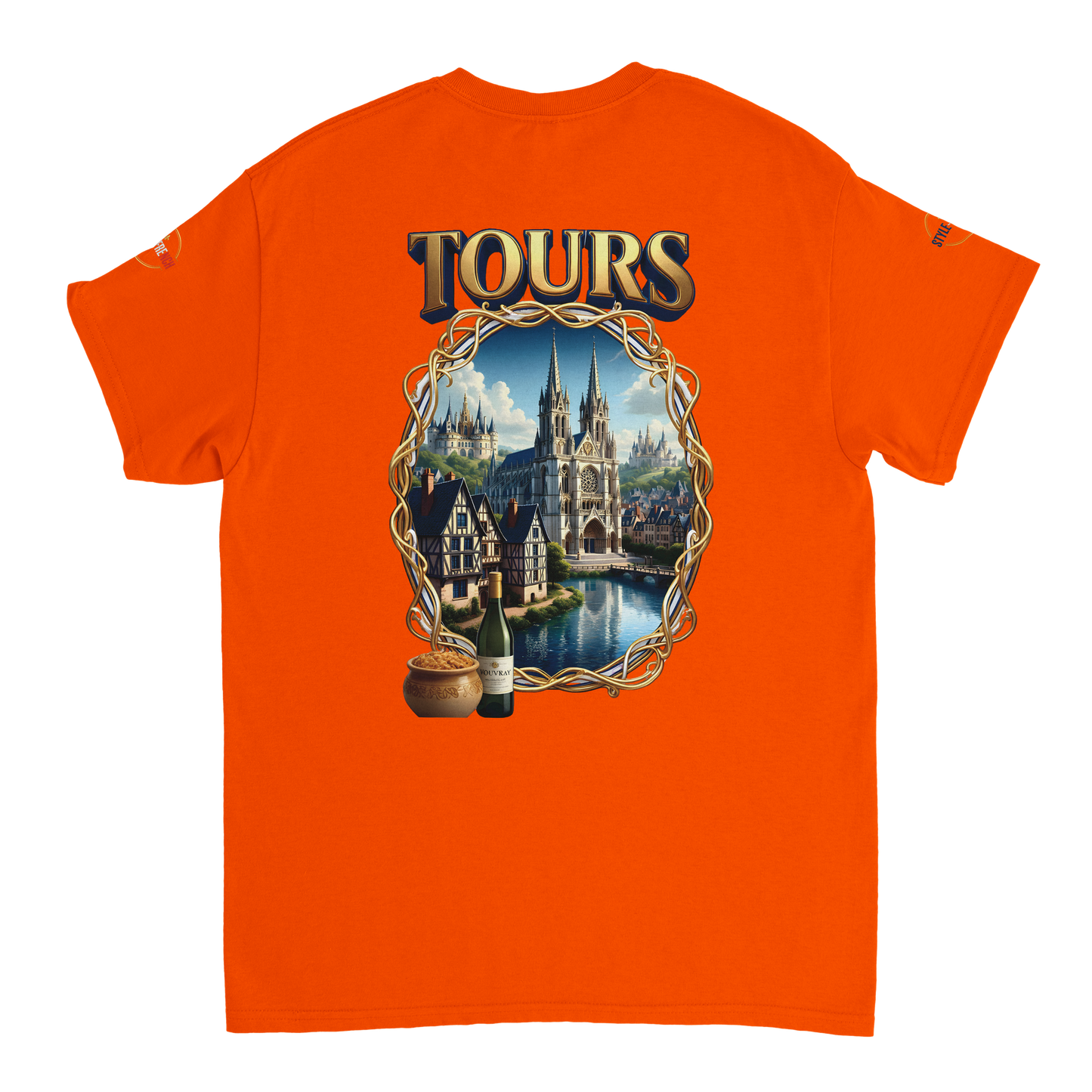 T-shirt Unisexe Tours Ville de France – Coton Épais Premium