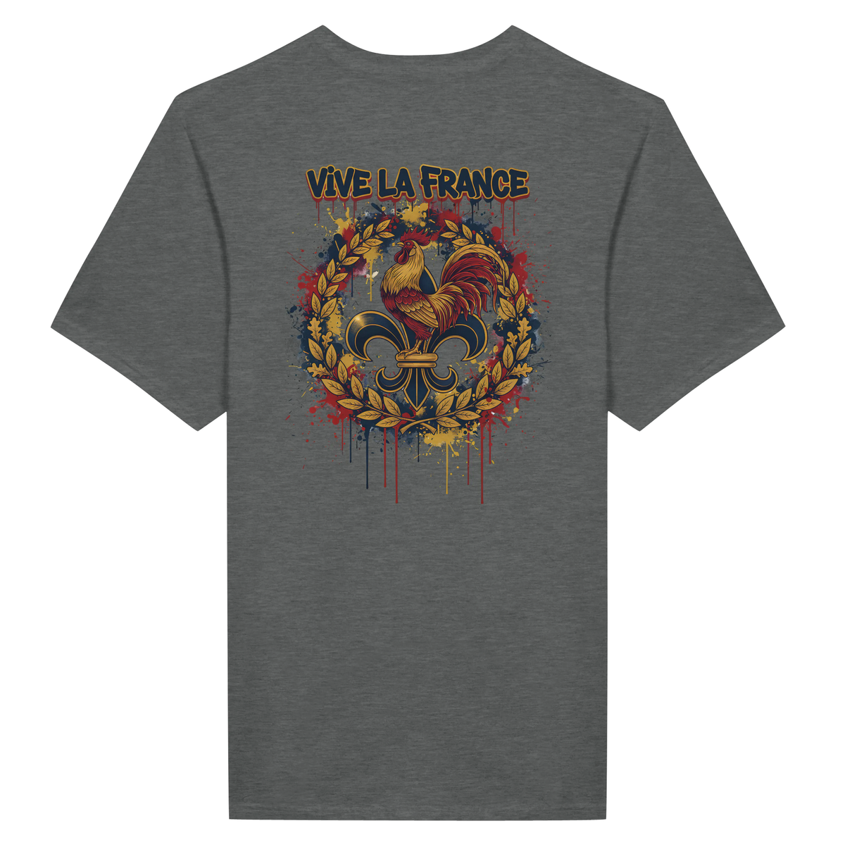 T-shirt Homme 'Vive la France' – Coton Premium, Coupe Classique