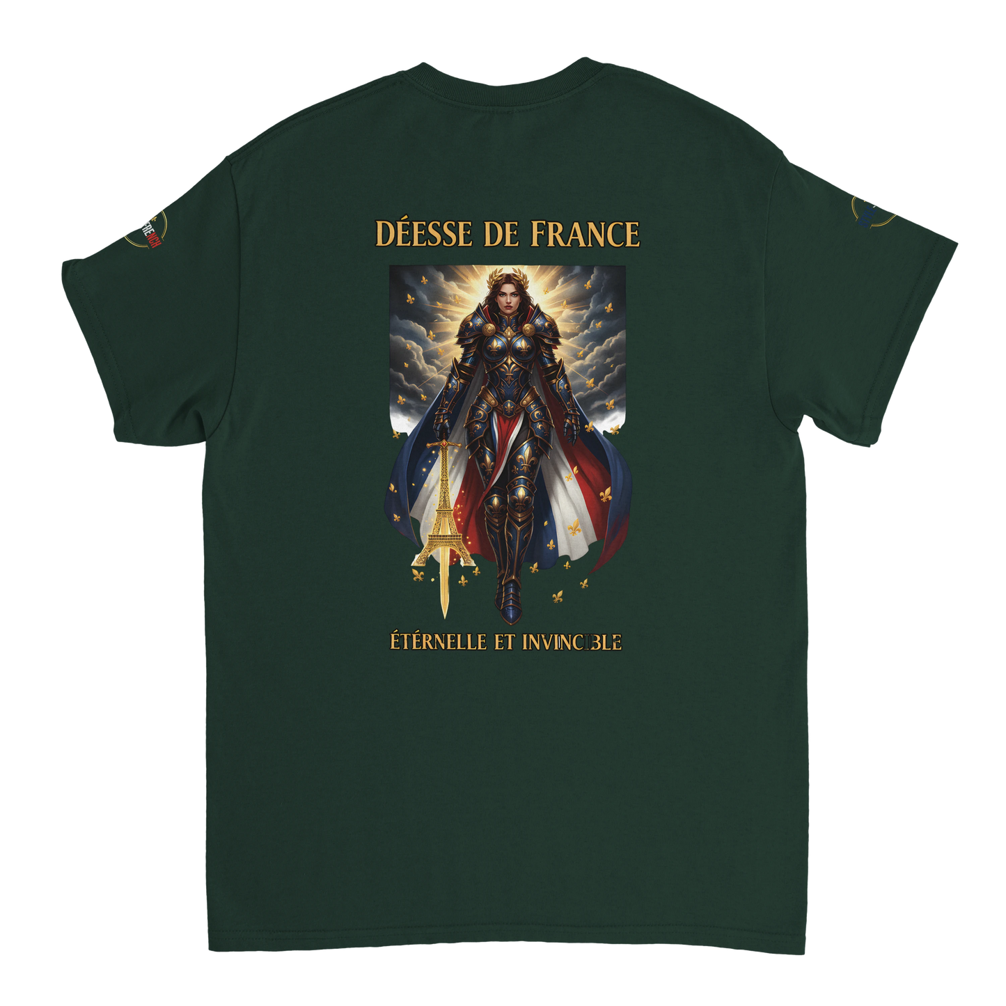 T-shirt Femme Déesse de France - Coton Épais à Coupe Classique