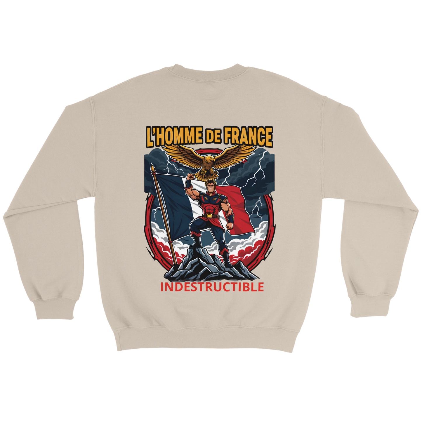 Sweat-shirt Homme France - Premium Cotton Blend Crewneck