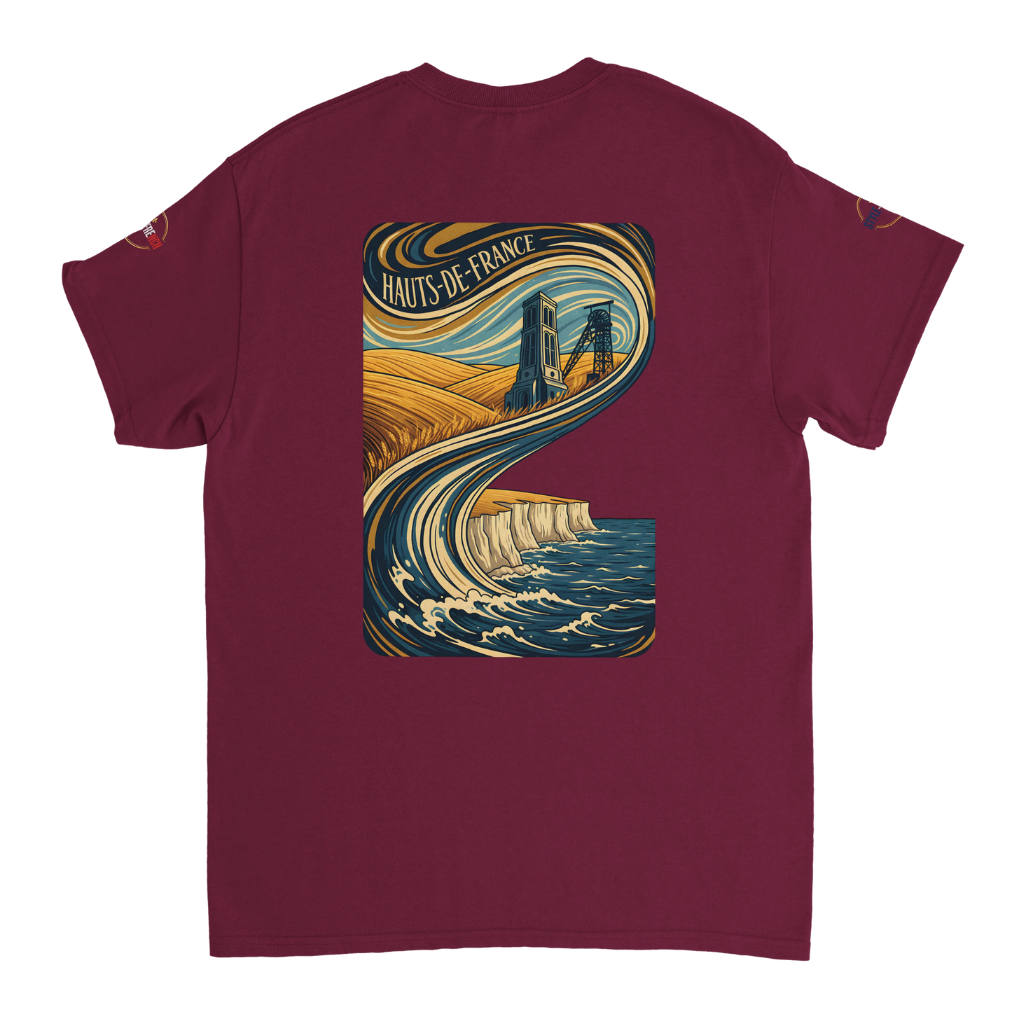 T-shirt Unisexe Haut de France - Coton Épais Premium