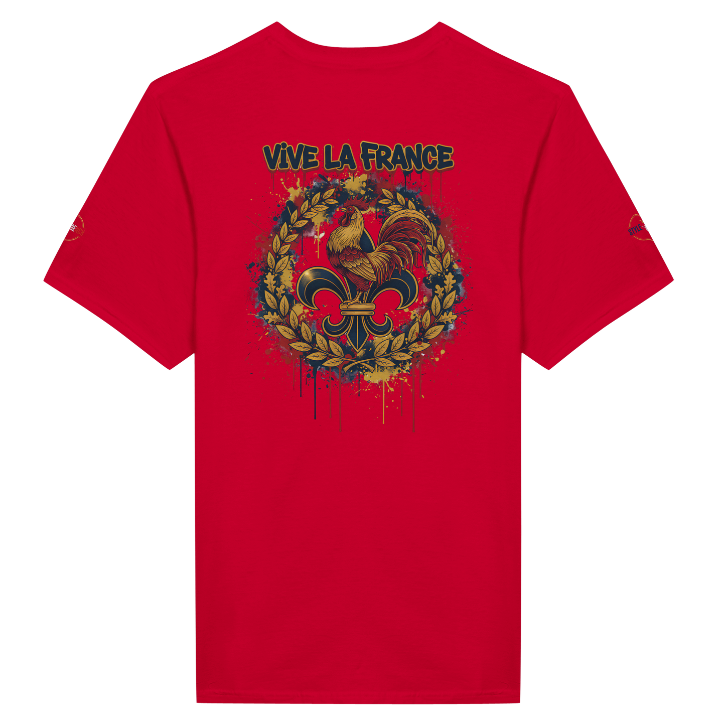 T-shirt Homme 'Vive la France' – Coton Premium, Coupe Classique
