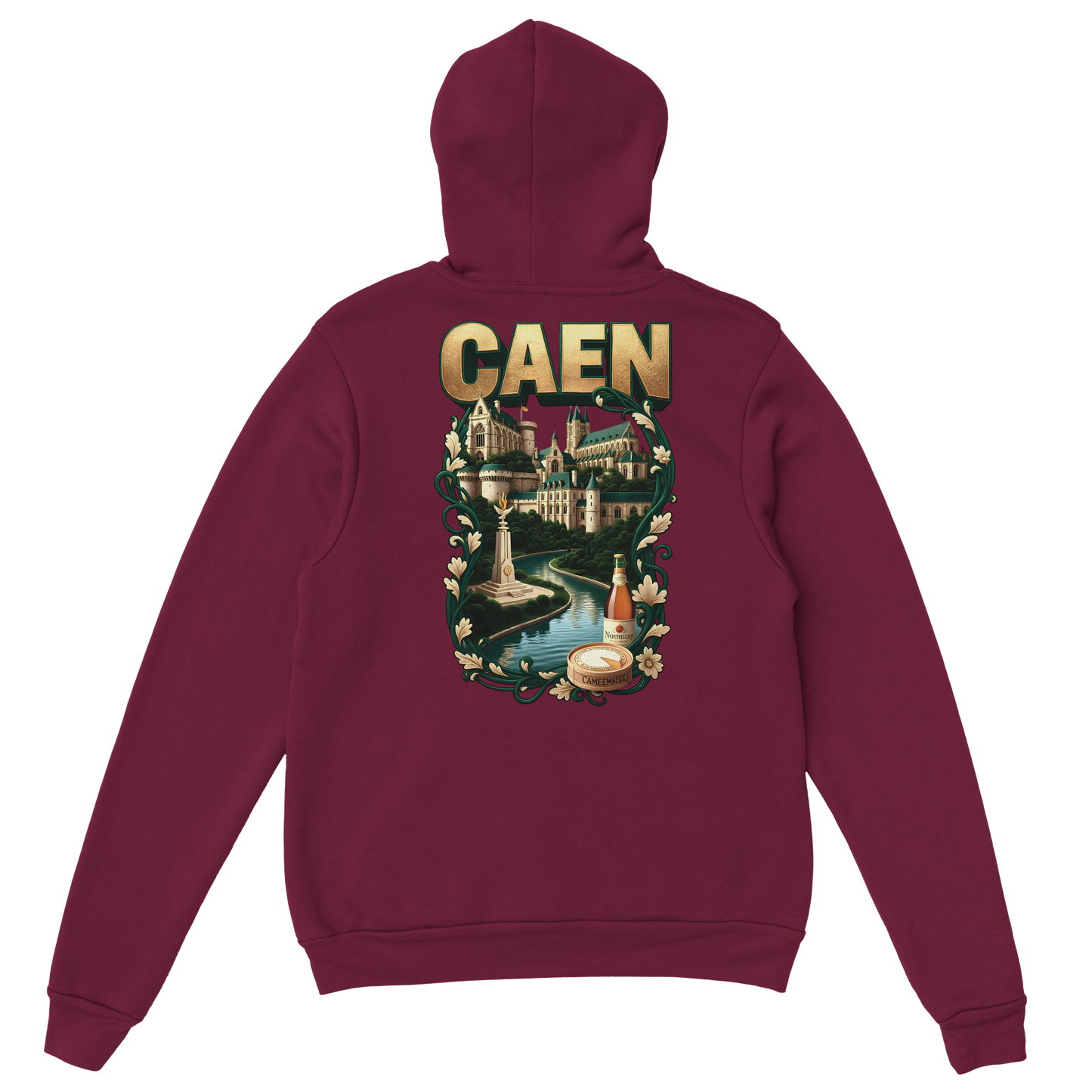 Sweat à capuche Caen - Ville de France - Unisexe Premium