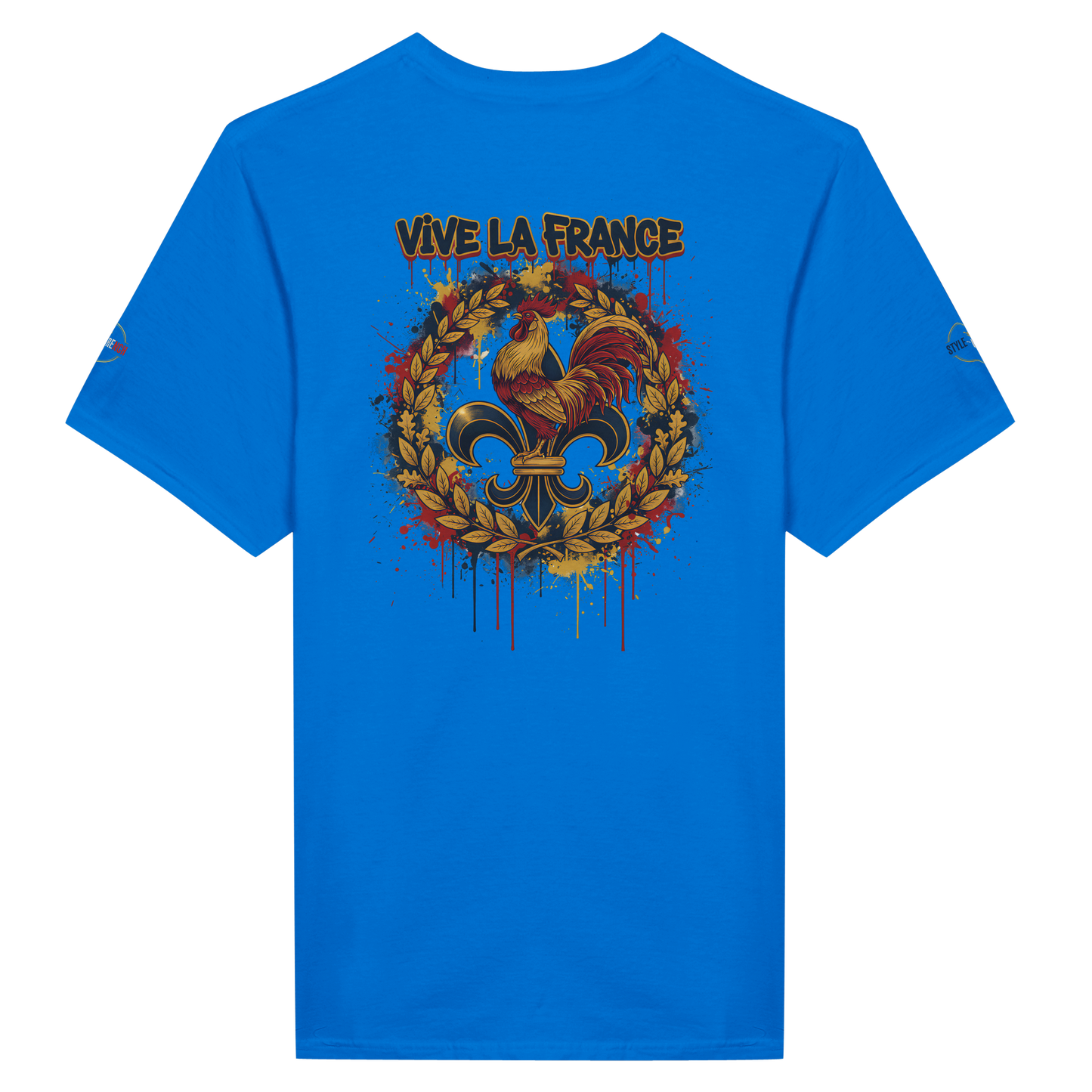 T-shirt Homme 'Vive la France' – Coton Premium, Coupe Classique