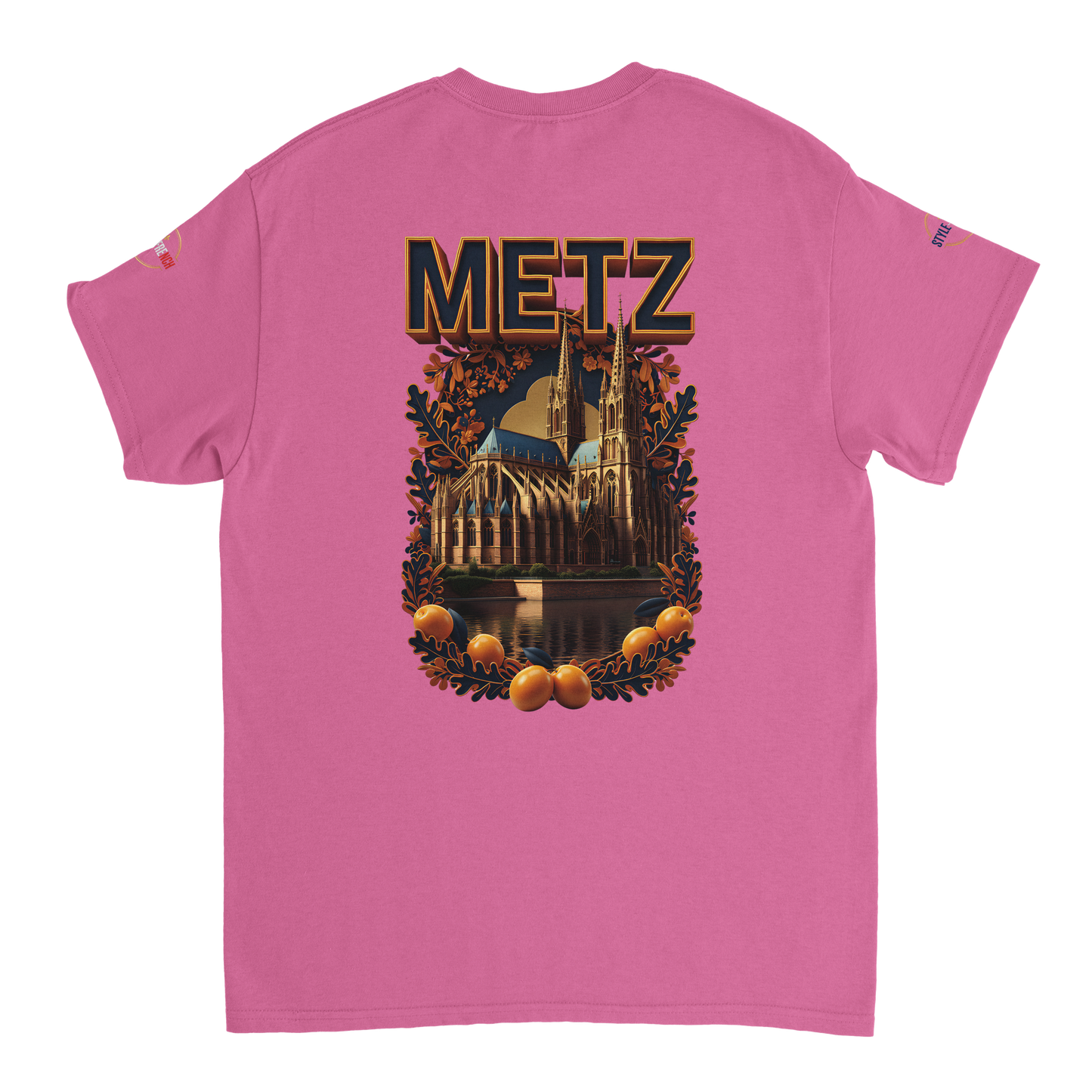 T-shirt Unisexe Metz - Design Ville de France en Coton Épais