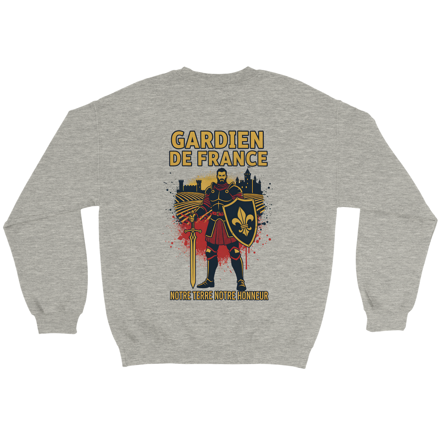 Sweat-shirt Homme Gardien de France - Premium French Heritage Apparel