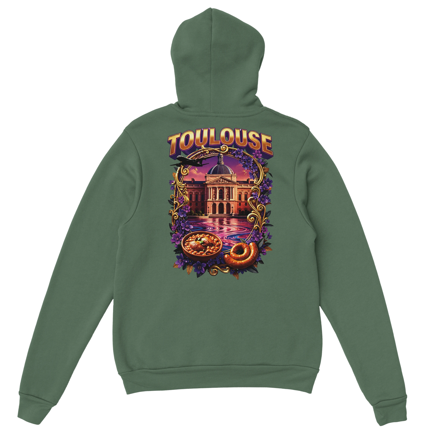 Sweat à Capuche Unisexe Toulouse – Ville de France – Confort Premium