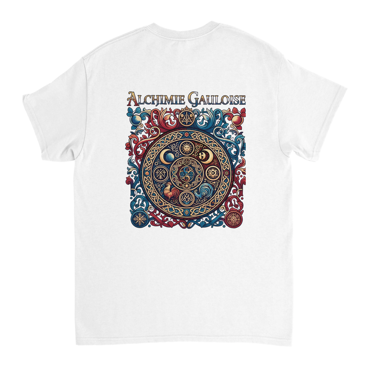 T-Shirt Homme Alchimie Gauloise – Coton Épais à Coupe Classique