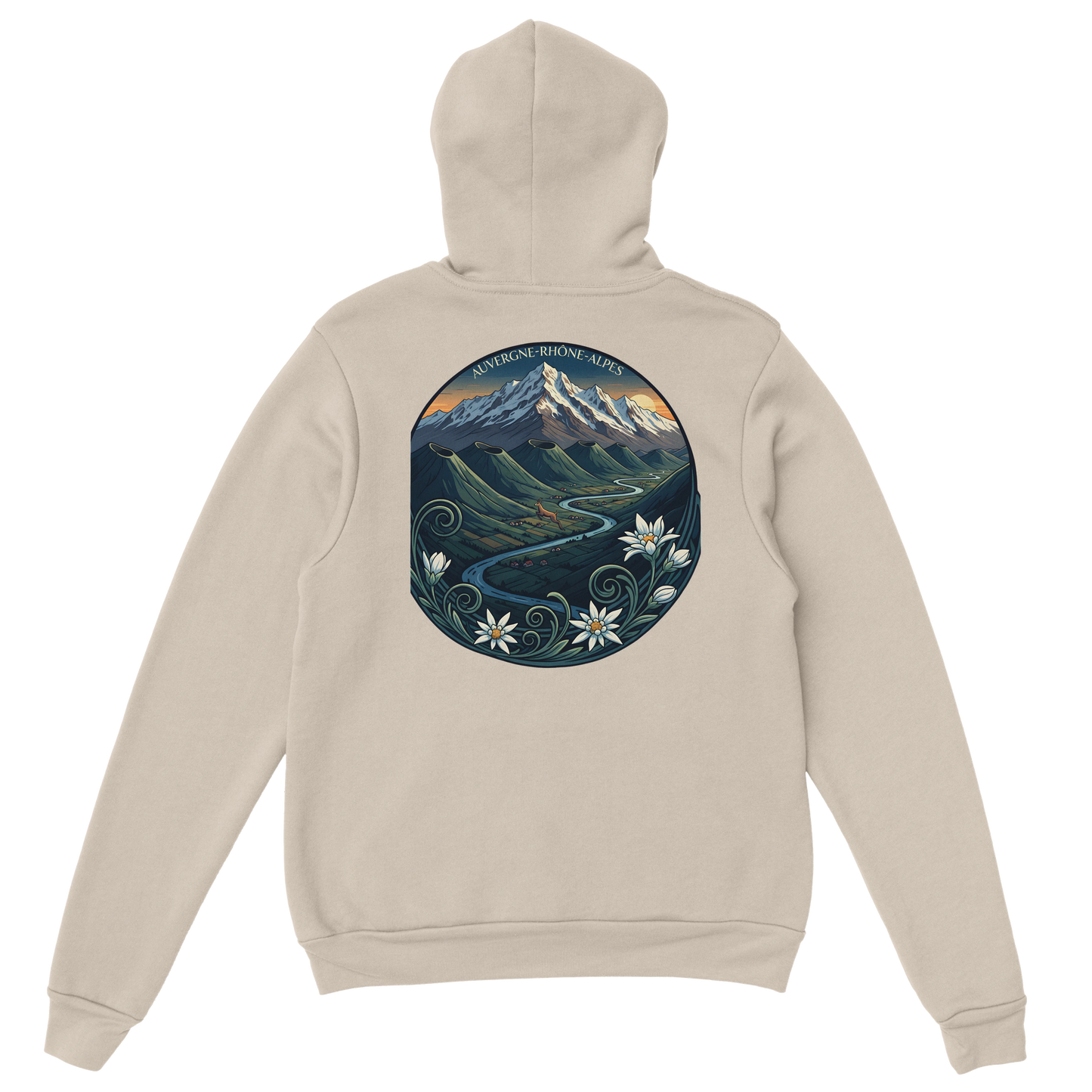 Sweat à capuche unisexe Auvergne-Rhône-Alpes – Confort et style régional