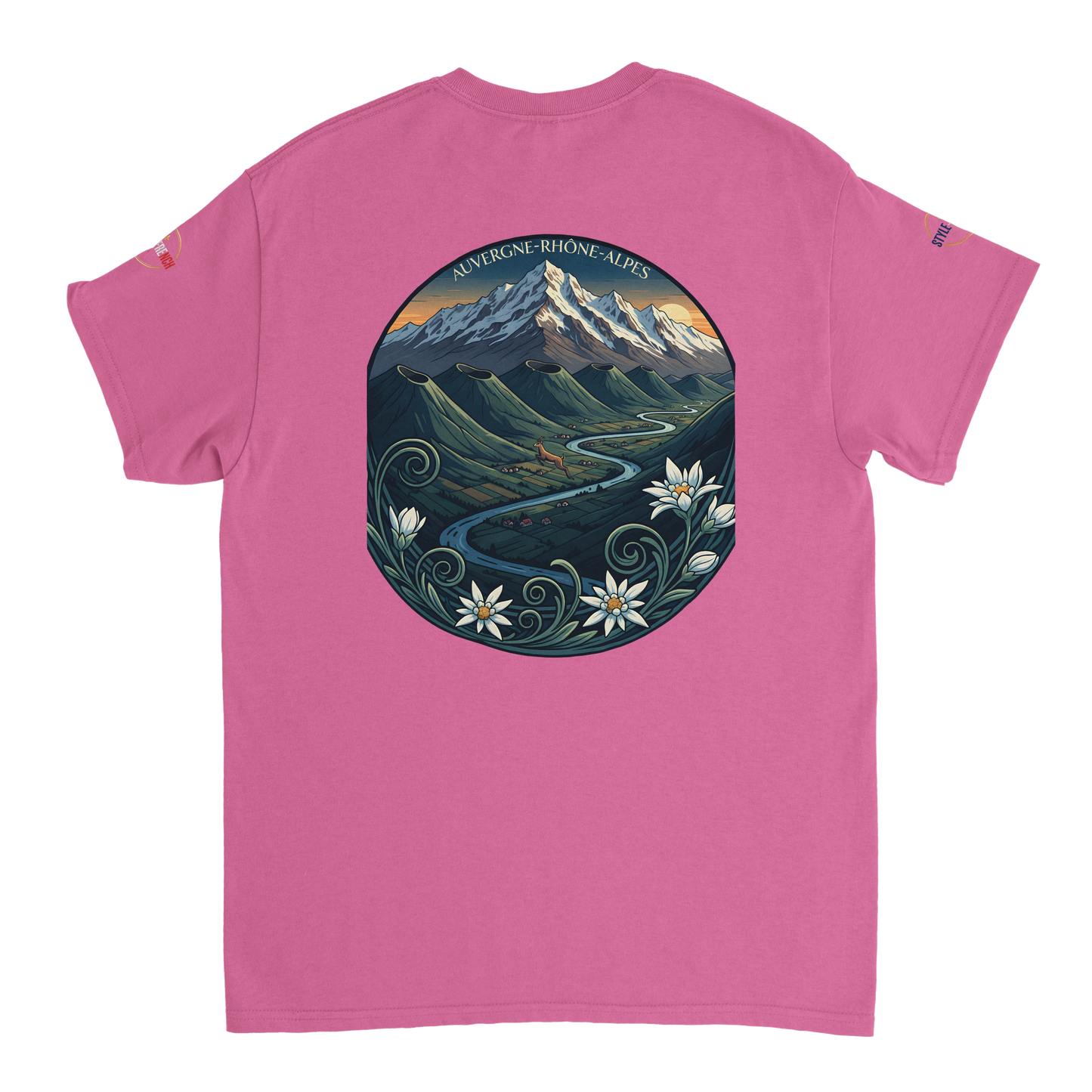 T-Shirt  Auvergne -Rhône -Alpes – Coupe Confortable et Durable