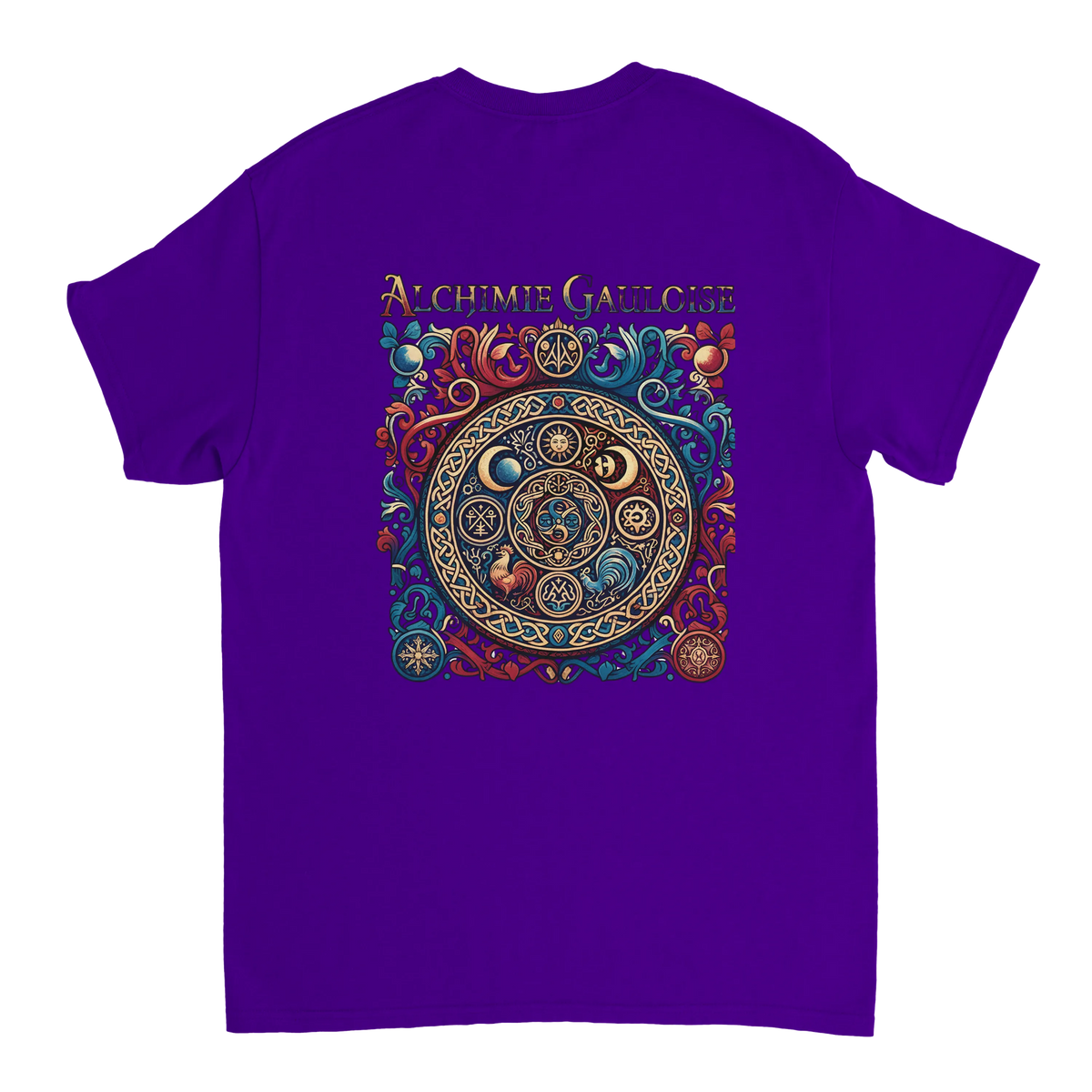 T-Shirt Homme Alchimie Gauloise – Coton Épais à Coupe Classique