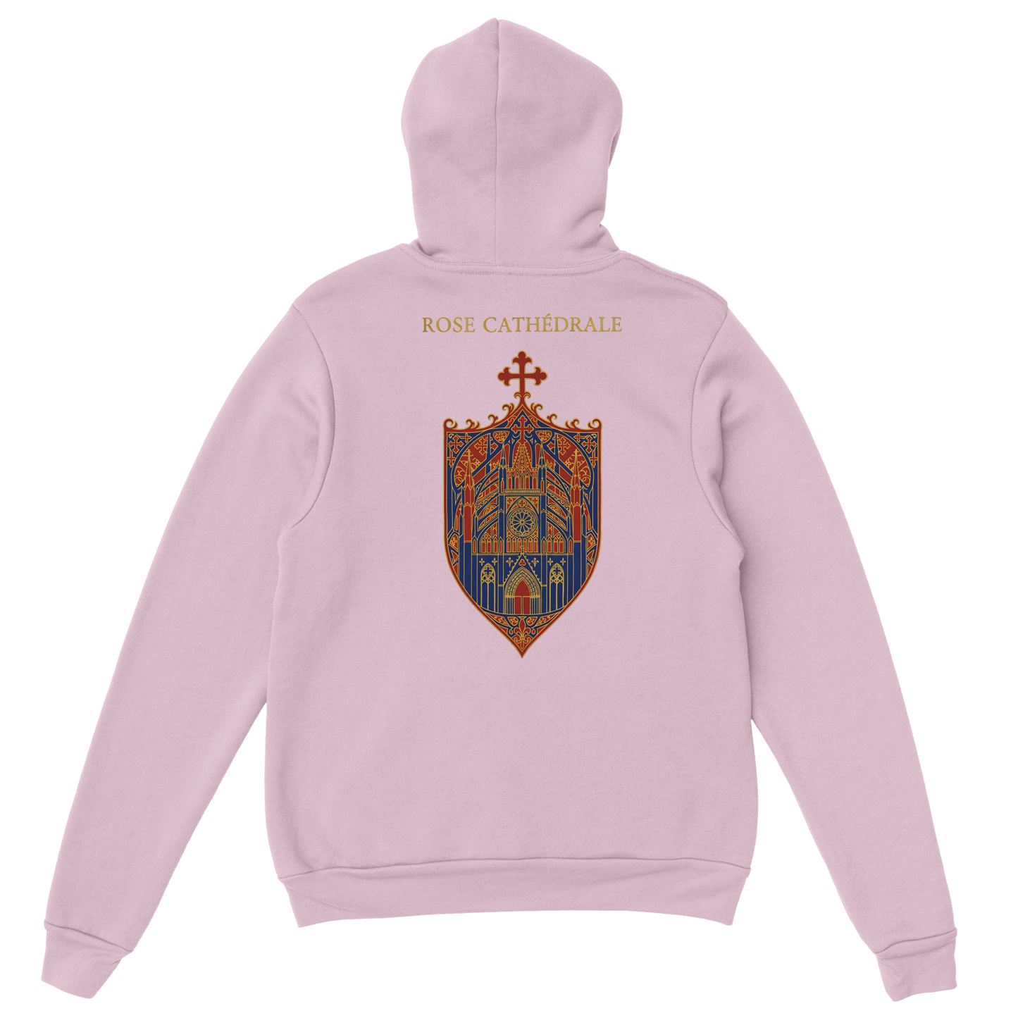 Sweat à capuche femme Rose Cathédrale – Confort Premium