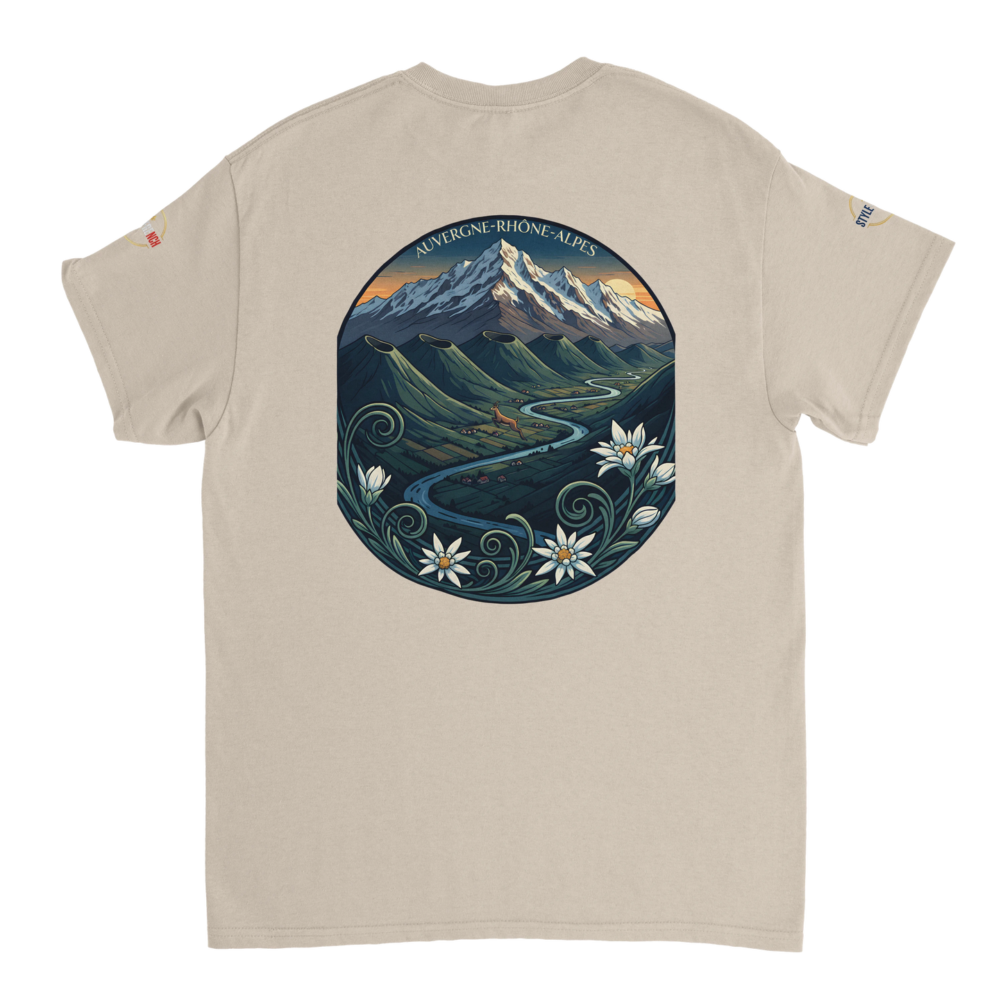 T-Shirt  Auvergne -Rhône -Alpes – Coupe Confortable et Durable