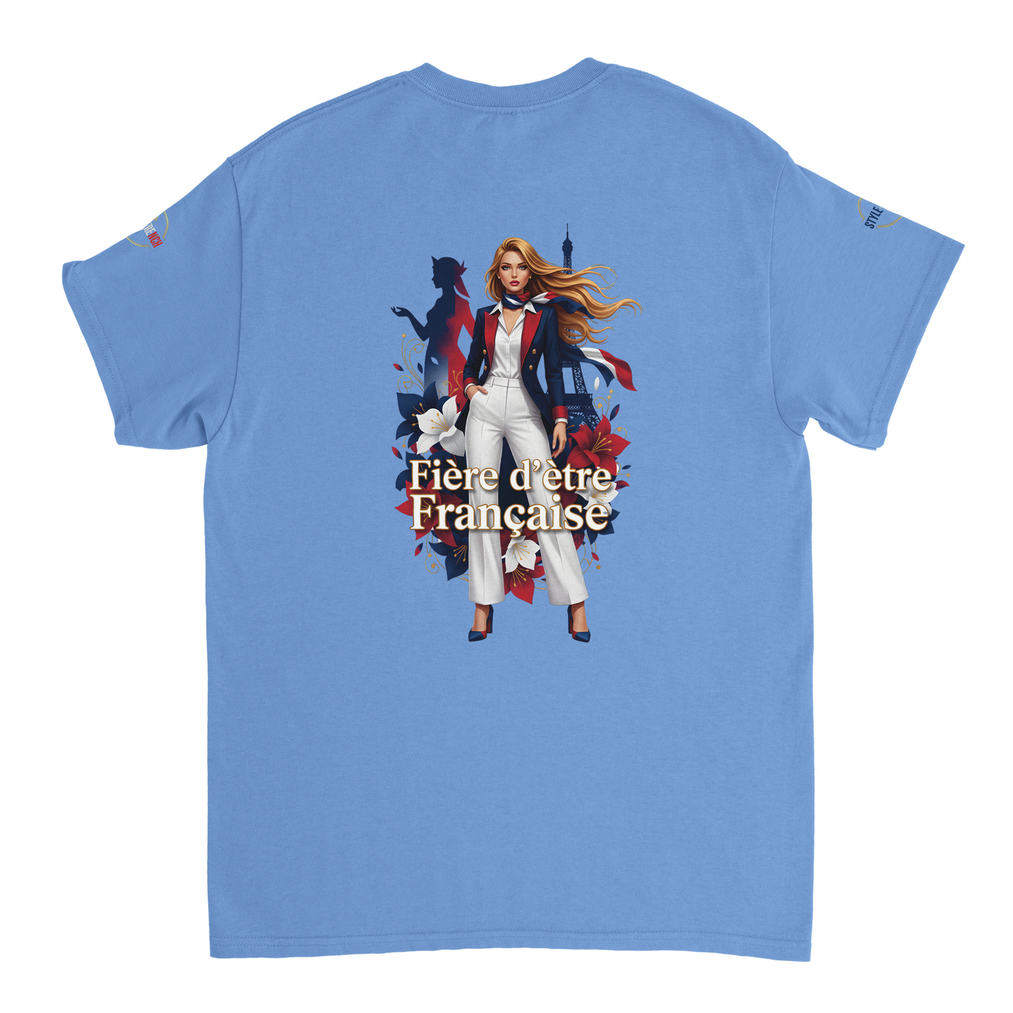 T-Shirt Femme Fière d'Être Française – Coton Premium