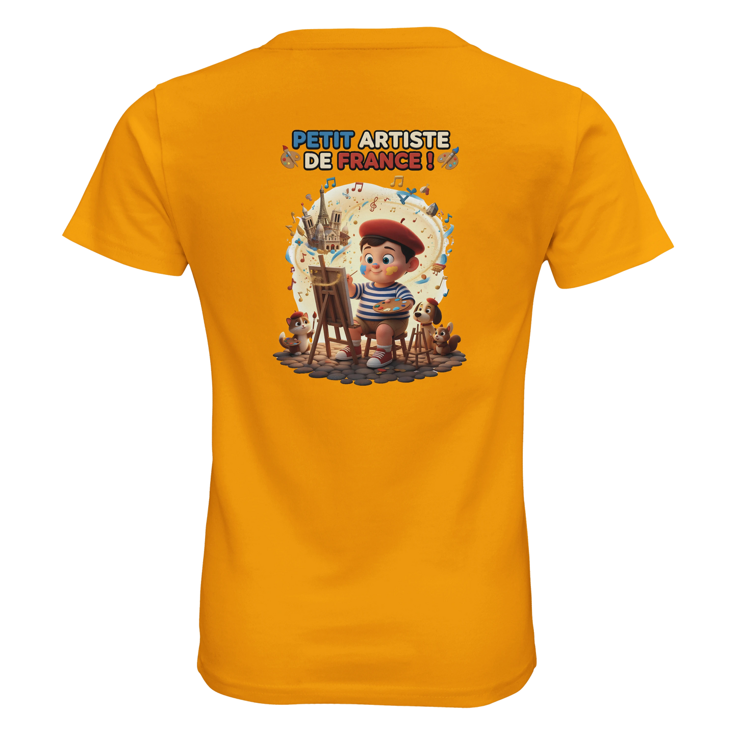 T-shirt Enfant Petit Artiste de France – 100% Coton Bio