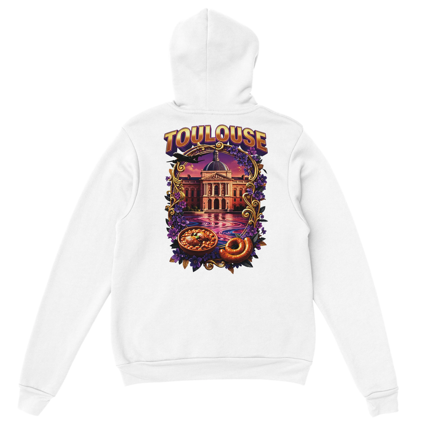 Sweat à Capuche Unisexe Toulouse – Ville de France – Confort Premium