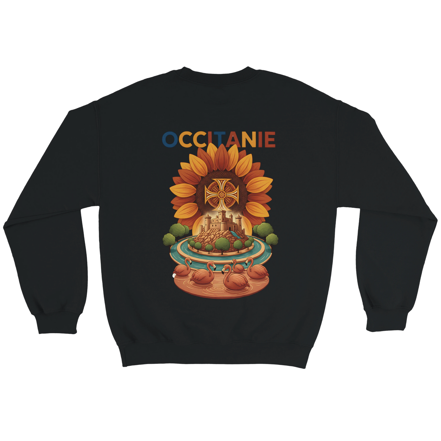 Sweat-shirt Unisexe Occitanie – Sweat Confortable et Résistant