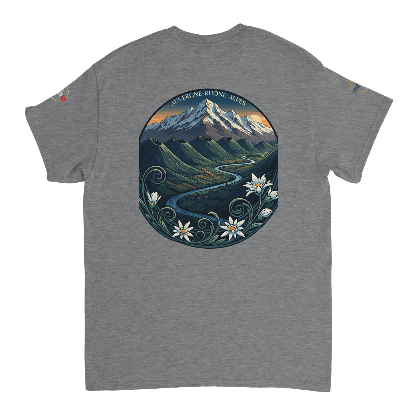 T-Shirt  Auvergne -Rhône -Alpes – Coupe Confortable et Durable