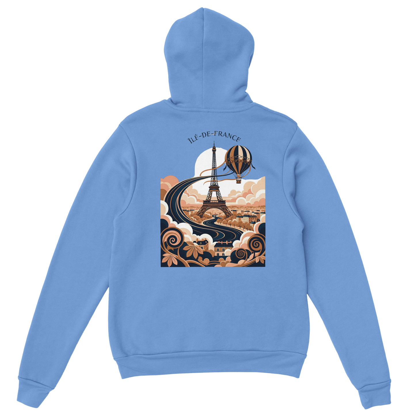 Sweat à Capuche Unisexe Île-de-France – Confort et Style Premium