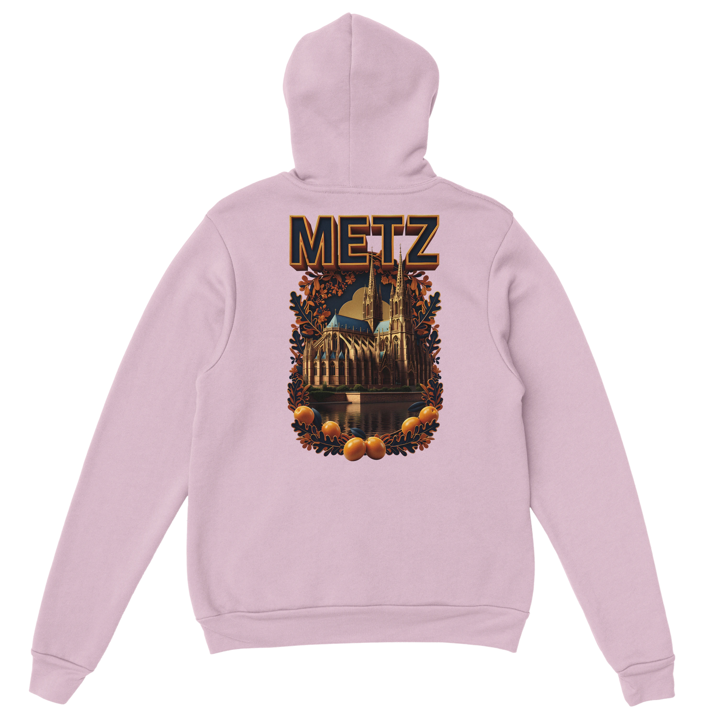 Sweat à capuche unisexe Metz - Ville de France - Design Premium