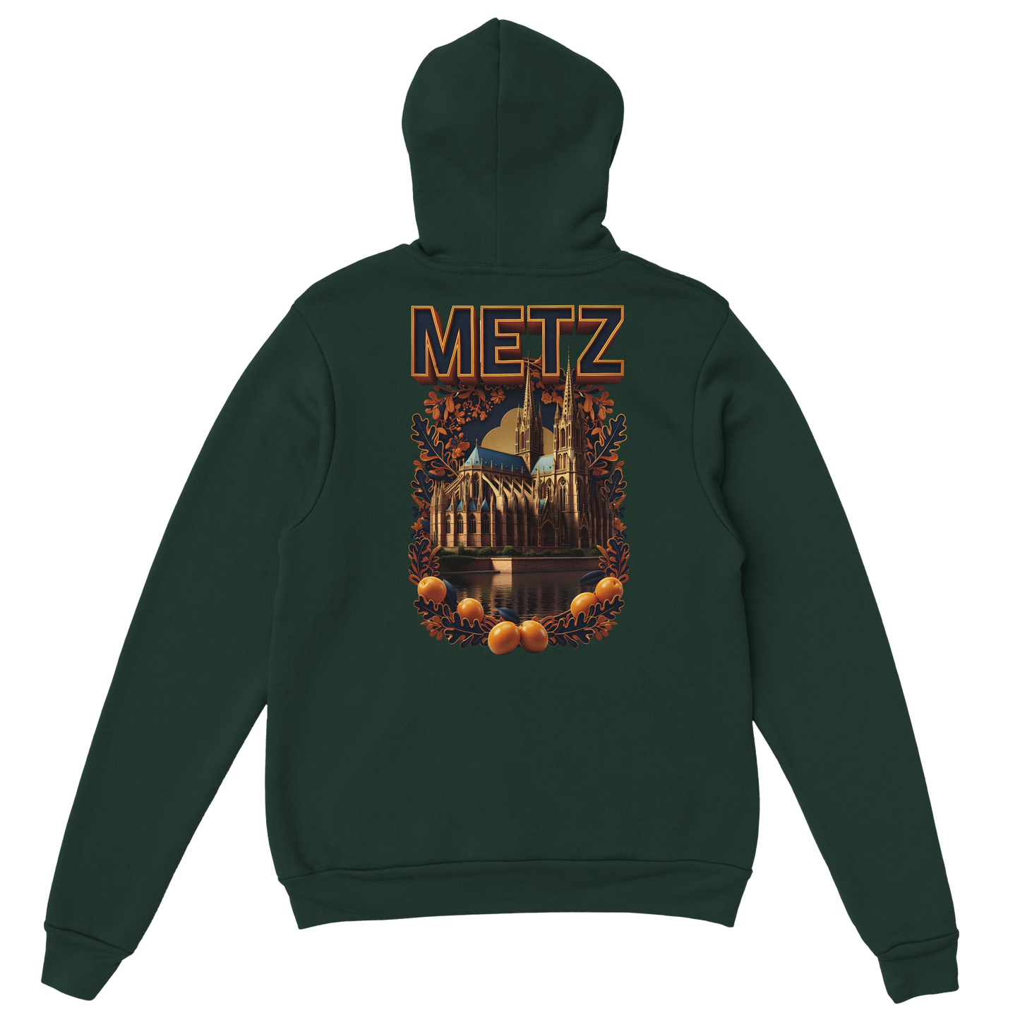 Sweat à capuche unisexe Metz - Ville de France - Design Premium