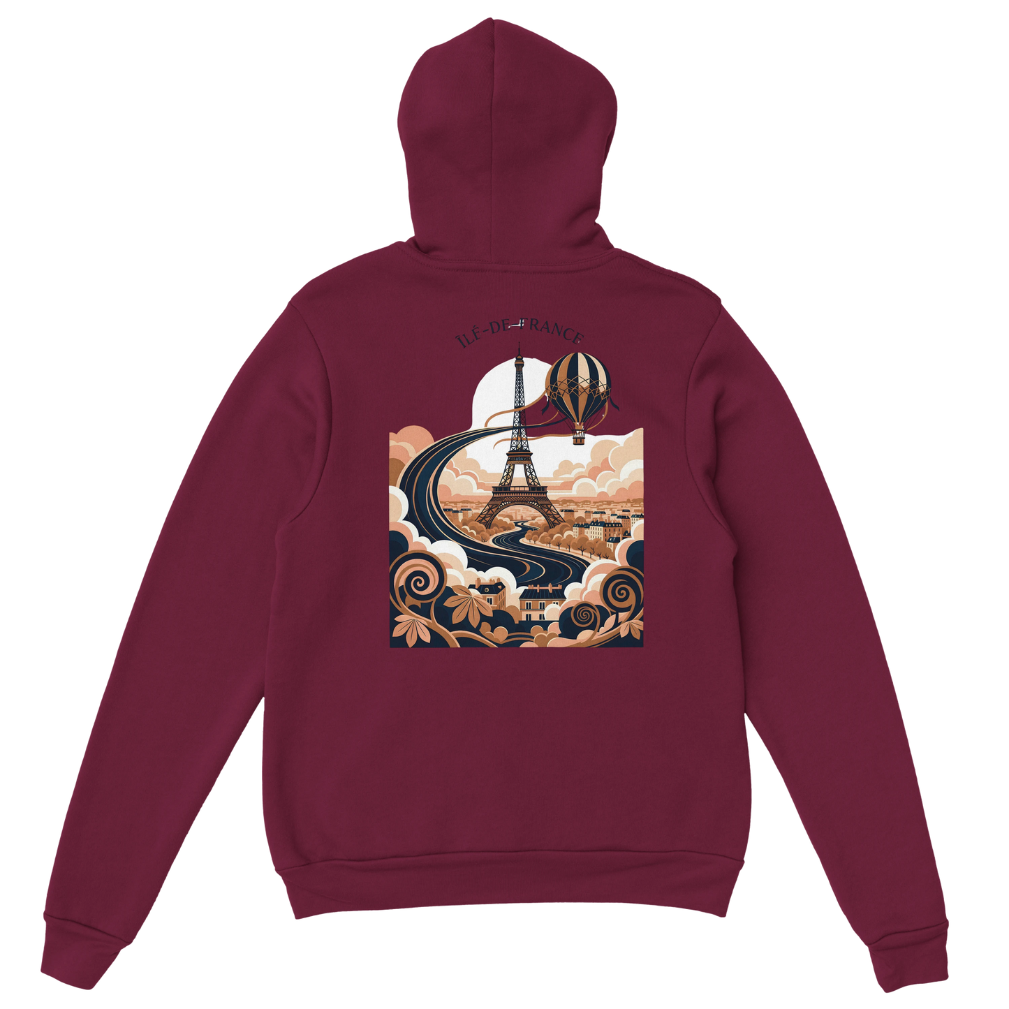 Sweat à Capuche Unisexe Île-de-France – Confort et Style Premium