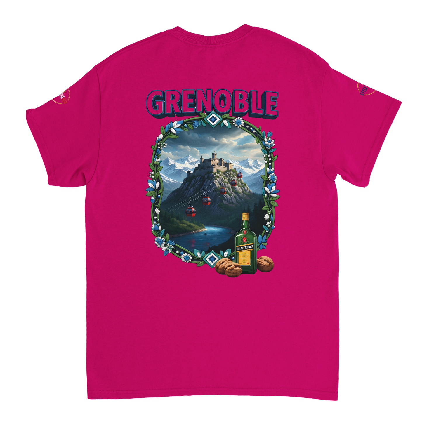 T-shirt Unisexe Grenoble - Ville de France - Coton Premium