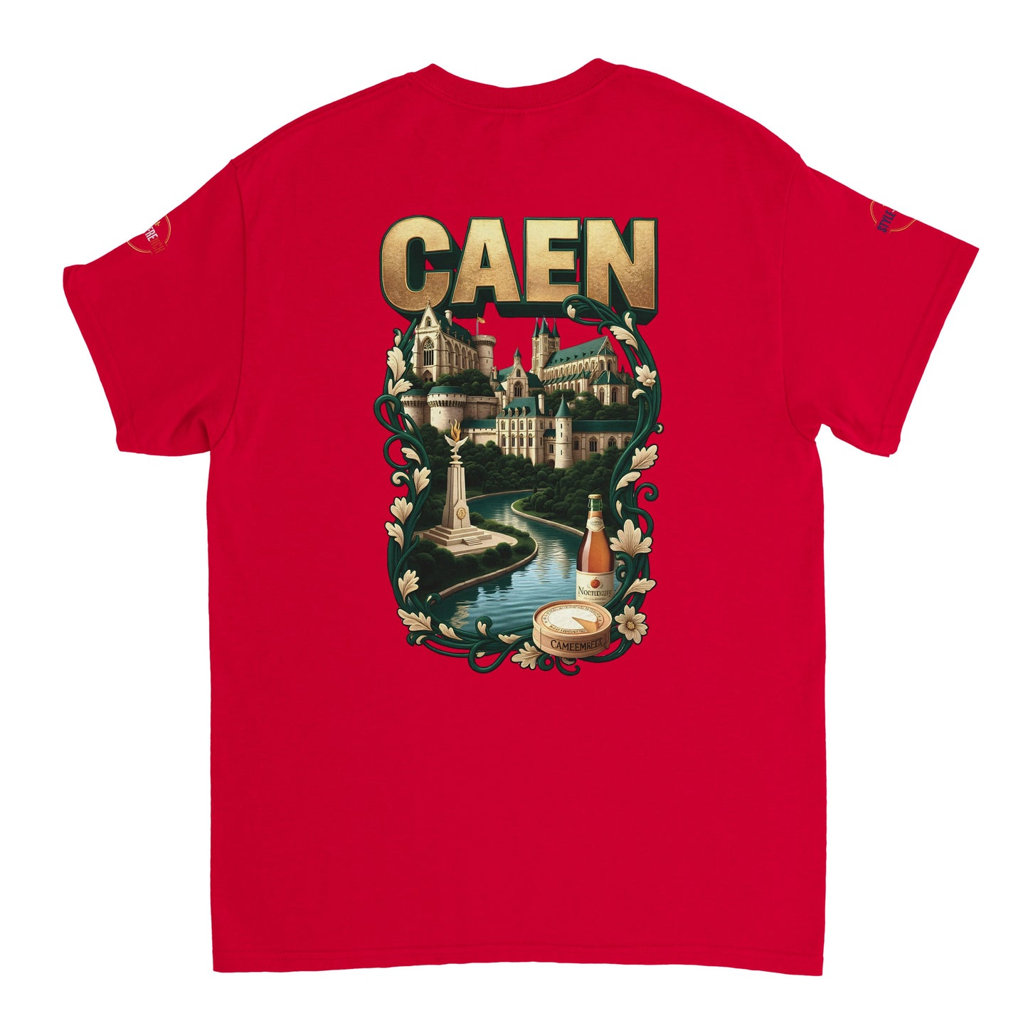 T-shirt Unisexe Caen - Ville de France - Design Classique en Coton
