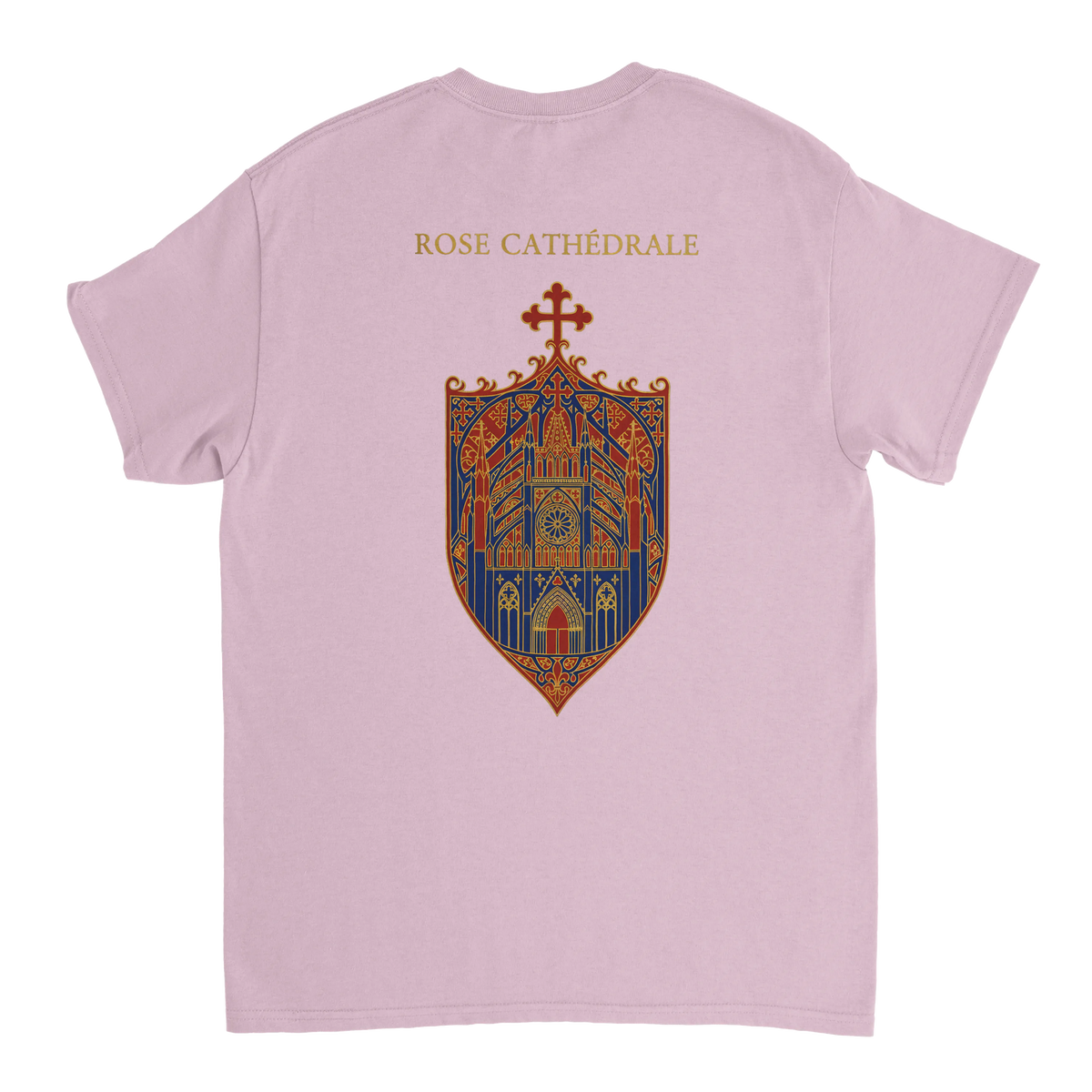 T-Shirt Femme Rose Cathédrale | Gildan 5000 Coton Épais