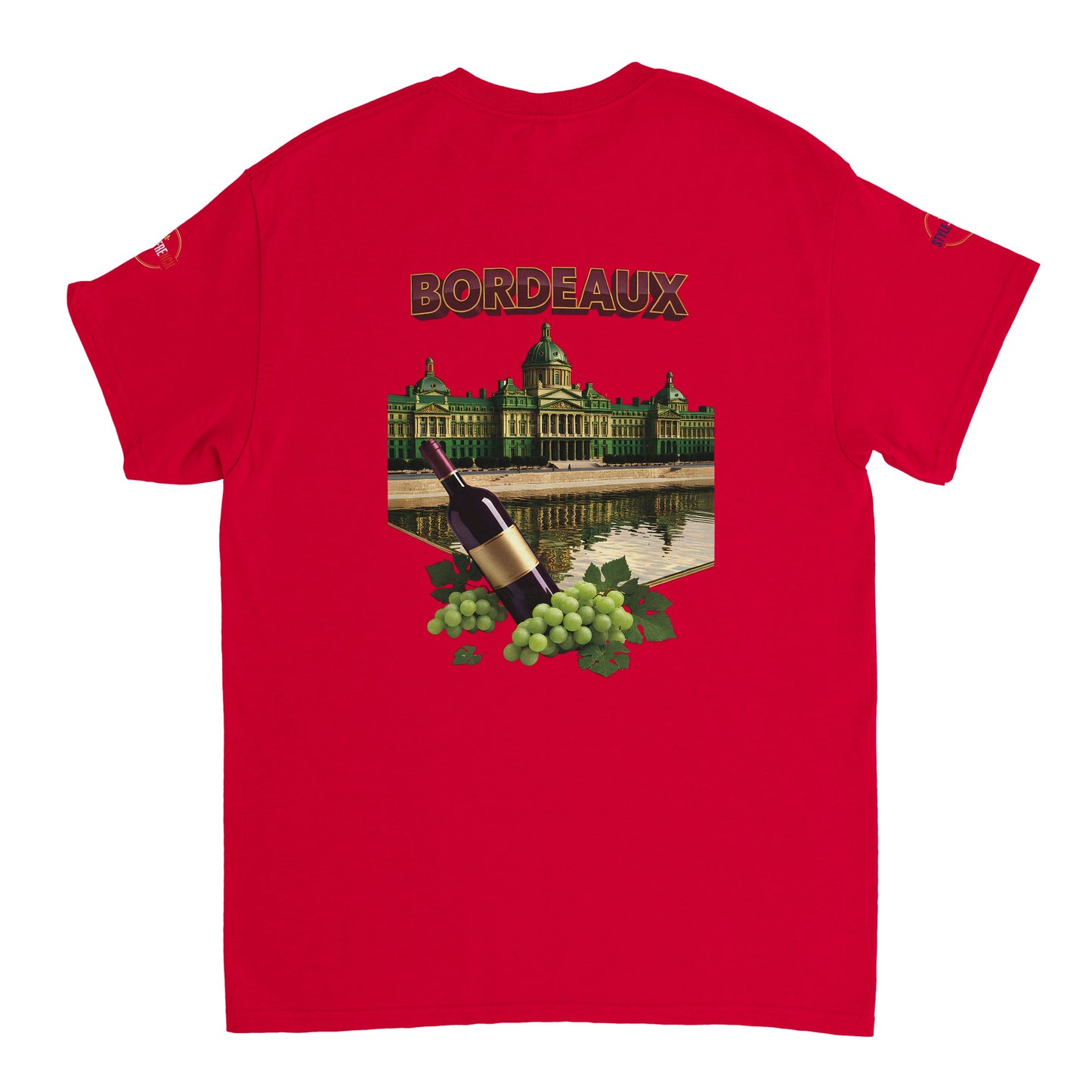 T-shirt Unisexe Bordeaux Ville de France – Coton Épais Premium