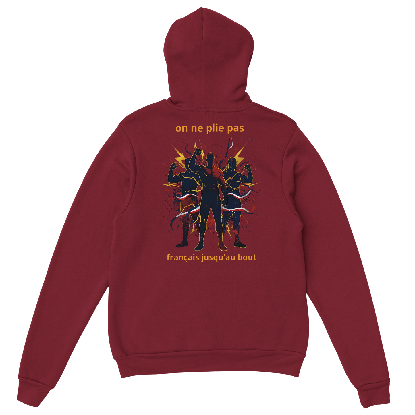 Sweat à capuche homme - Français jusqu'au bout - Confort premium