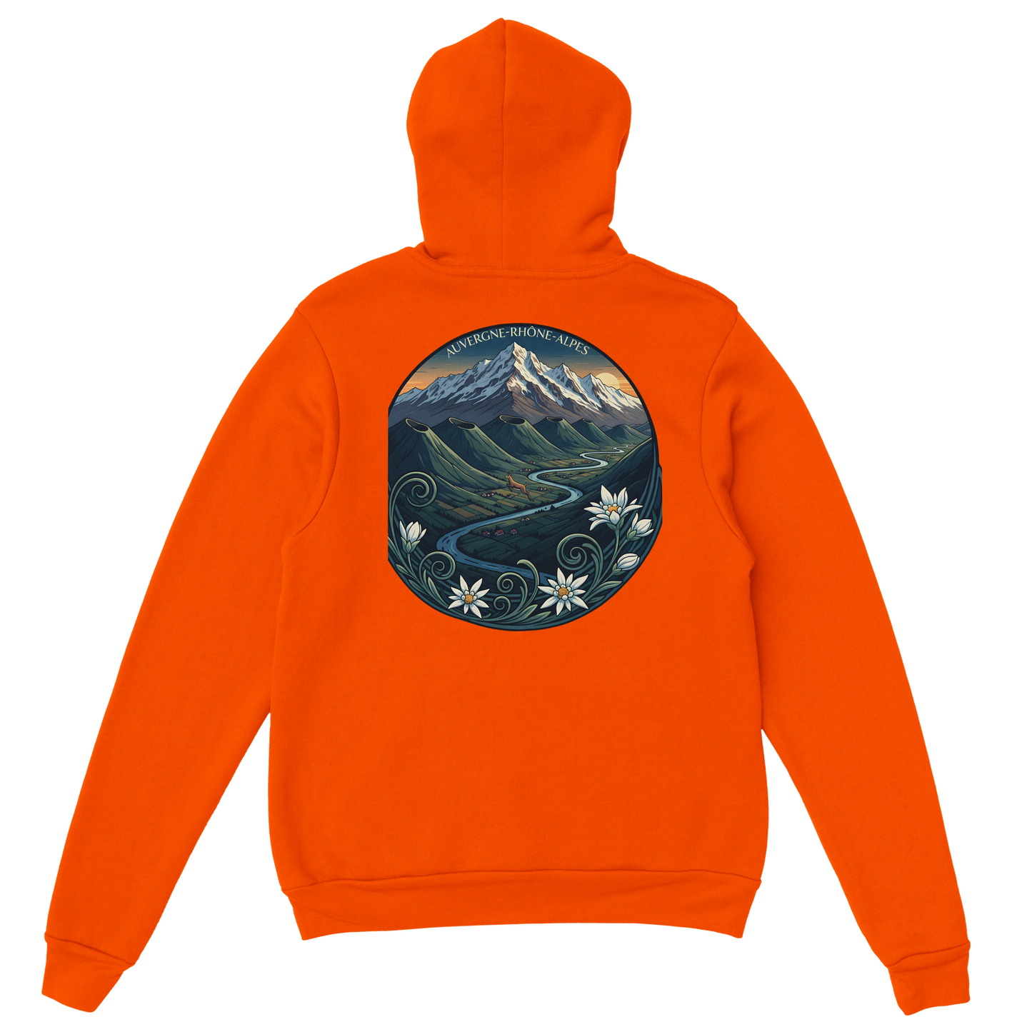 Sweat à capuche unisexe Auvergne-Rhône-Alpes – Confort et style régional