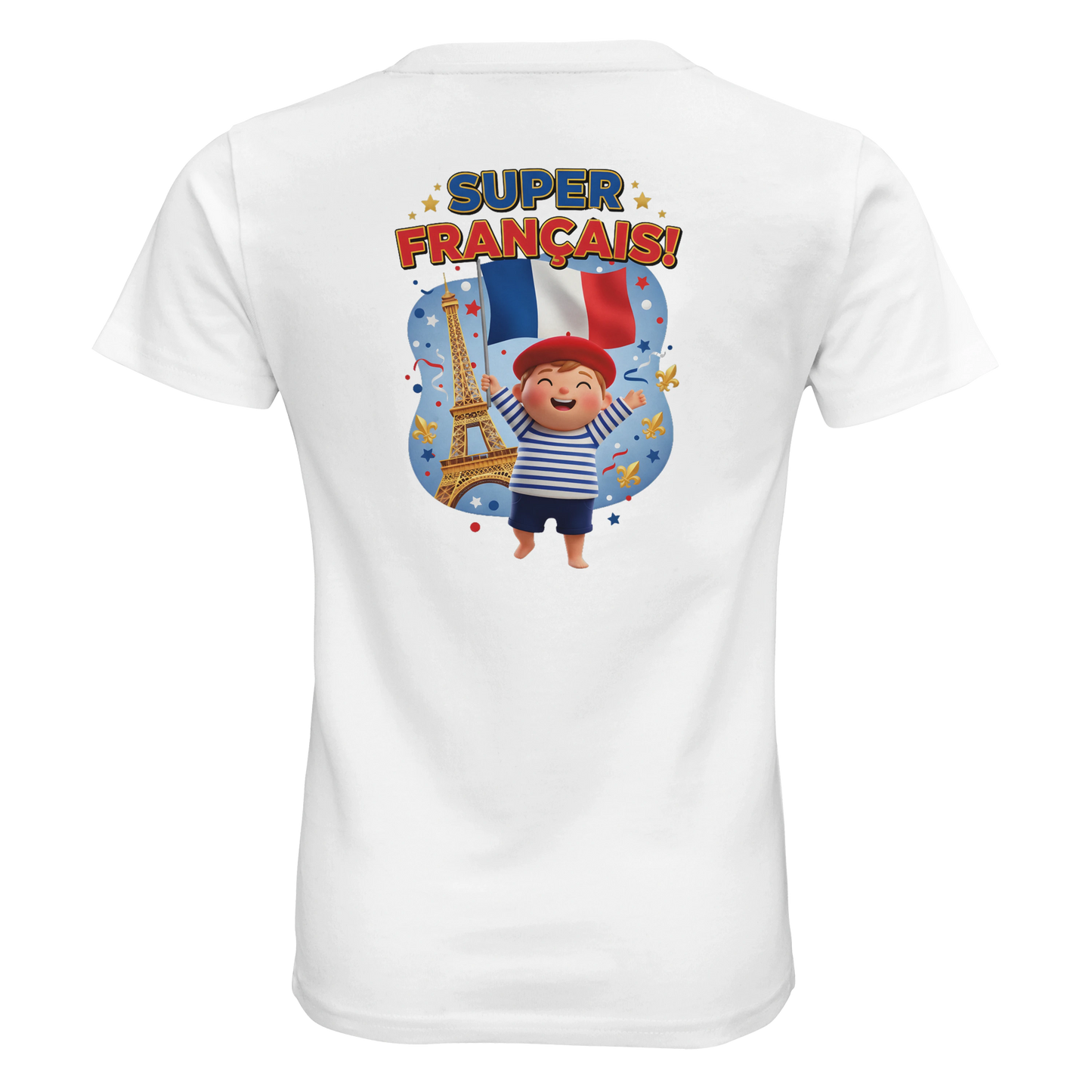 T-shirt Garçon Super Français - 100% Coton Bio