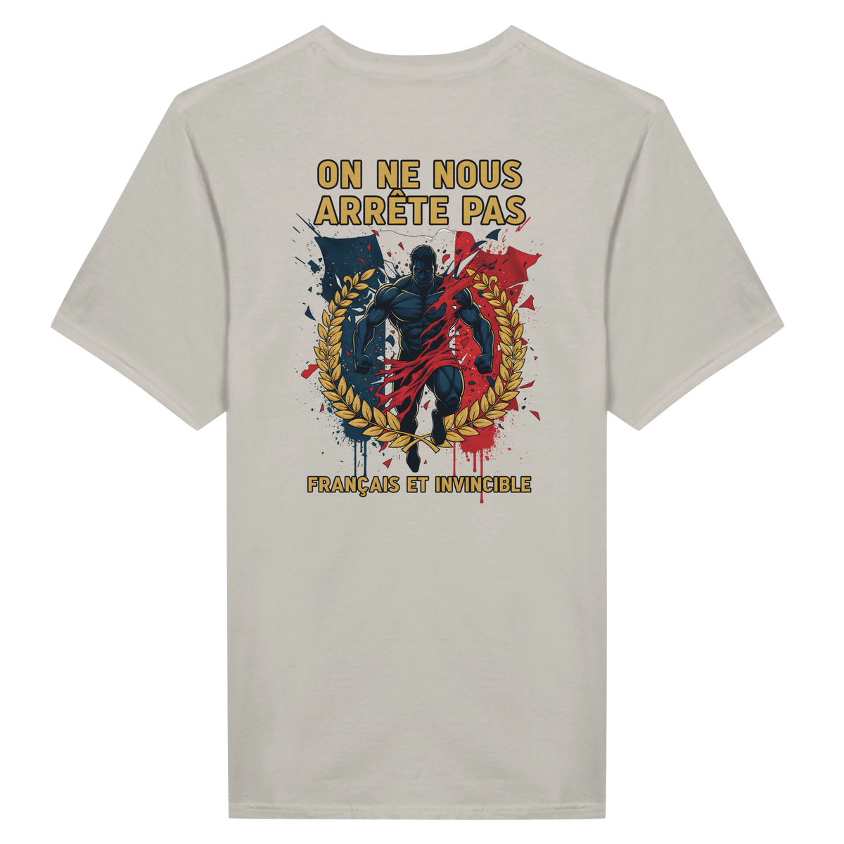 T-shirt Homme « On Nous Arrête Pas » - Classique Ras du Cou Gildan 64000