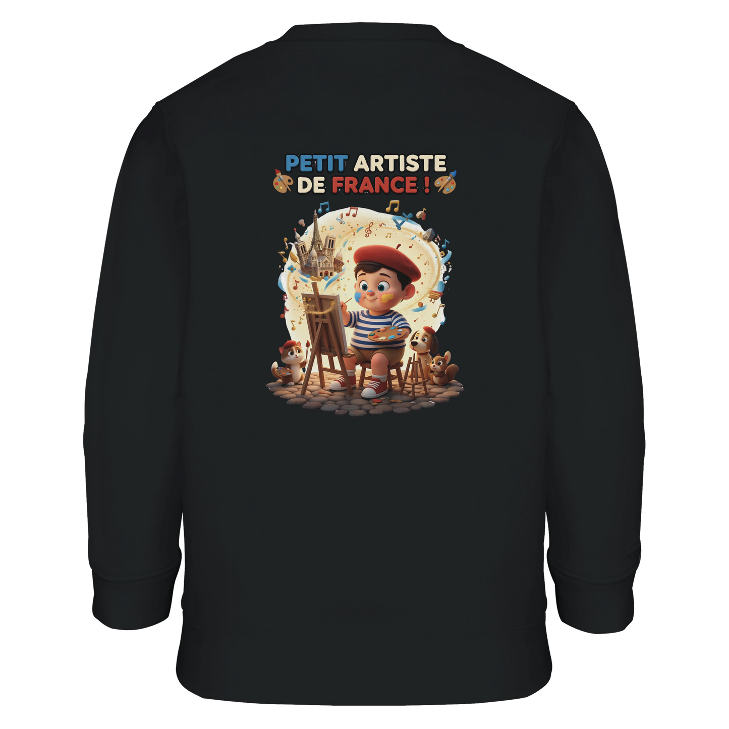 Sweat-shirt Garçon Petit Artiste de France – Coton Bio Confortable
