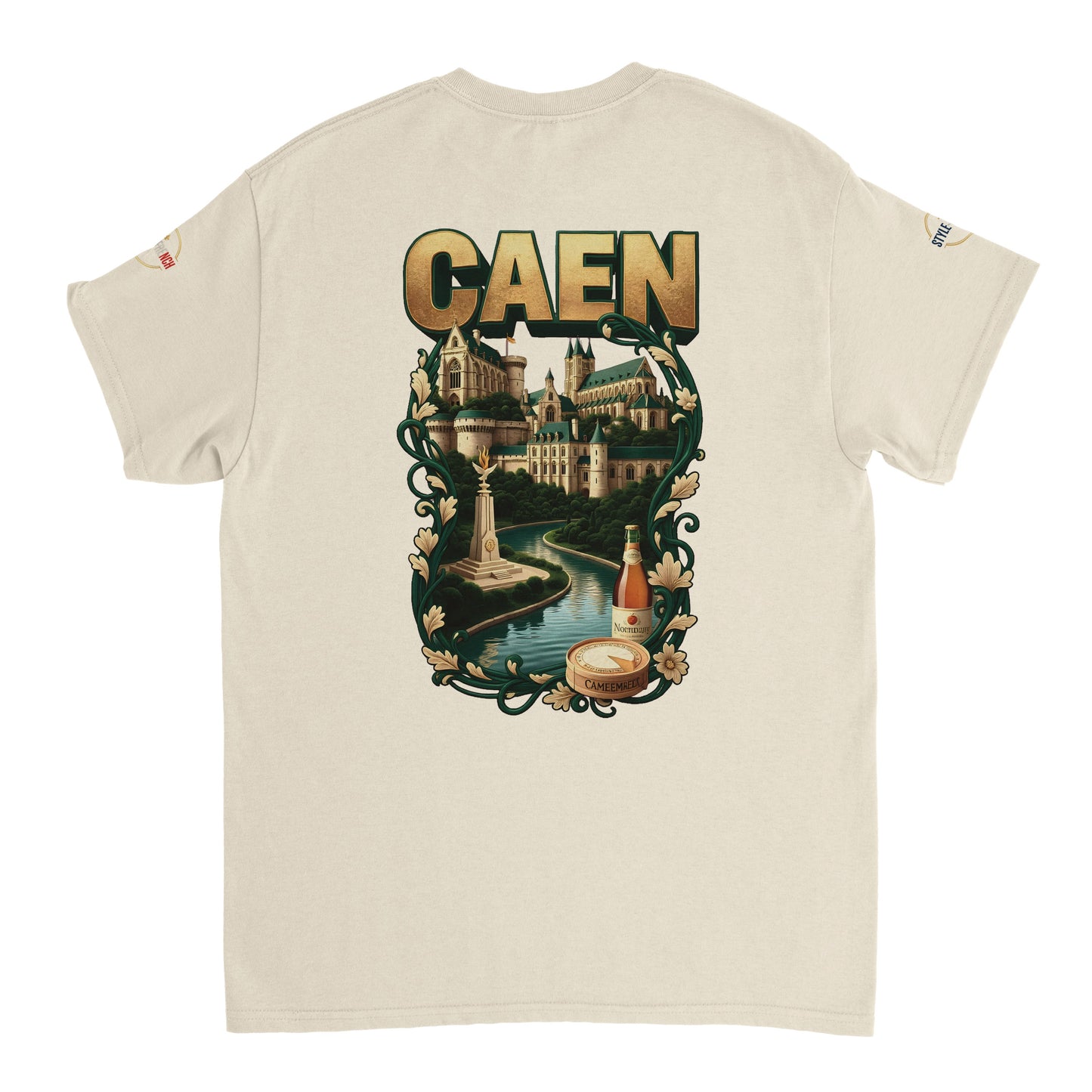 T-shirt Unisexe Caen - Ville de France - Design Classique en Coton