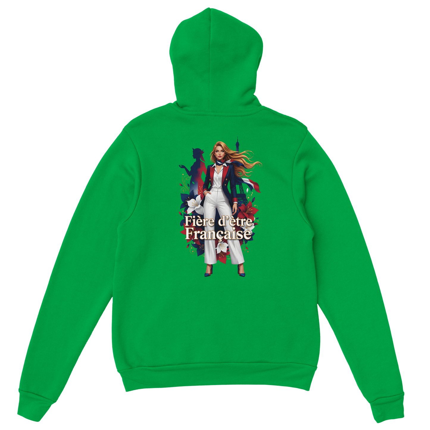 Sweat à Capuche Femme Fière d'être Française - Confort Premium