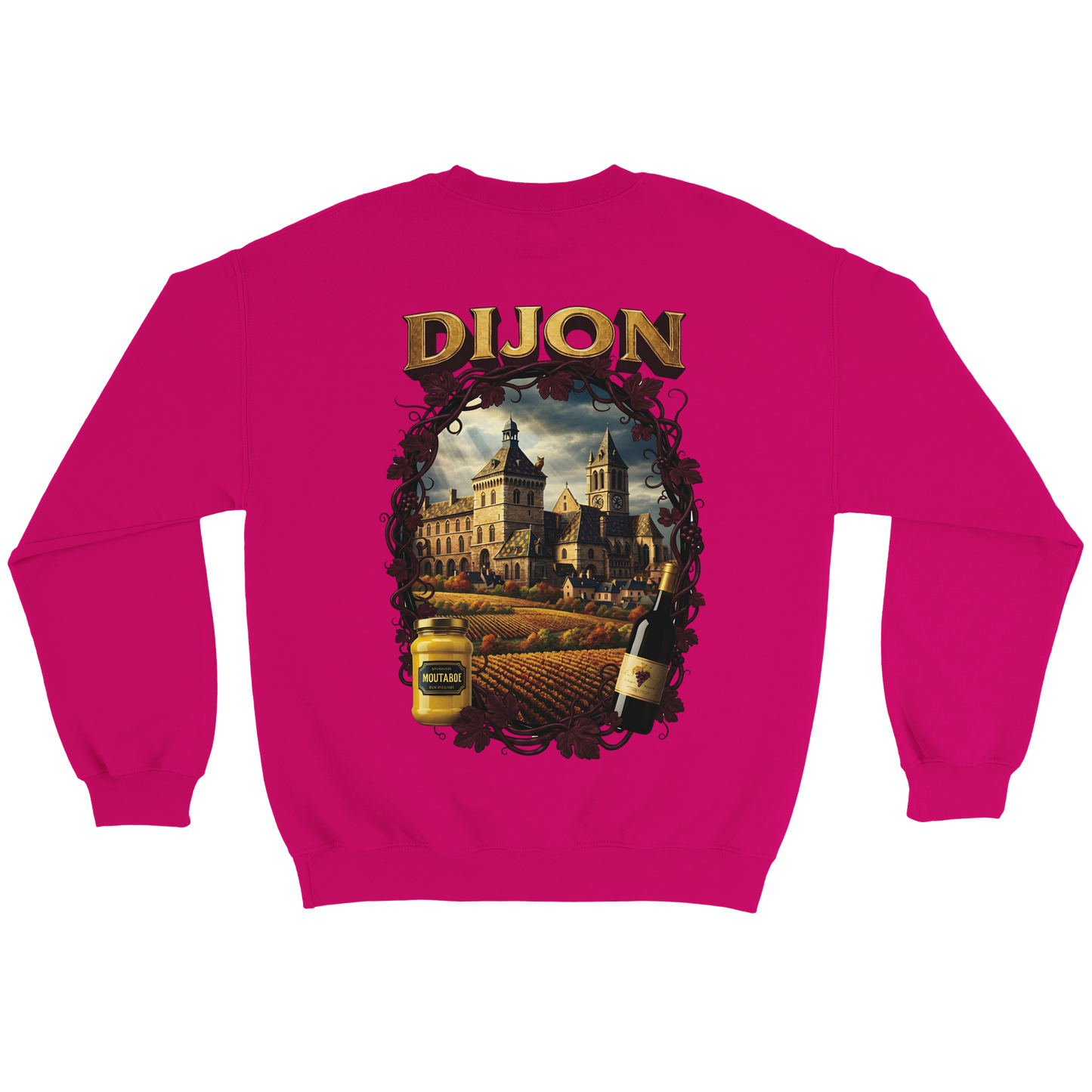 Sweat-shirt Unisexe Dijon – Ville de France – Coupe Classique Confortable