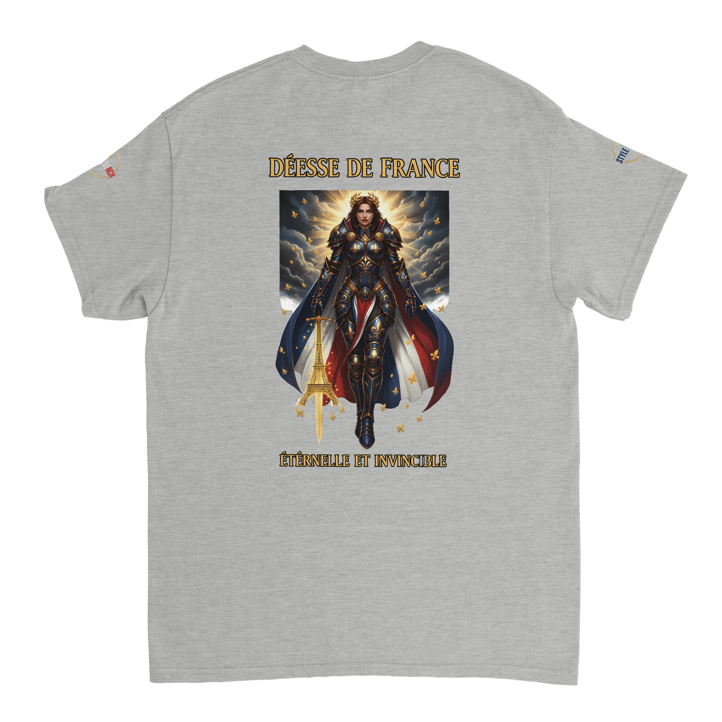 T-shirt Femme Déesse de France - Coton Épais à Coupe Classique