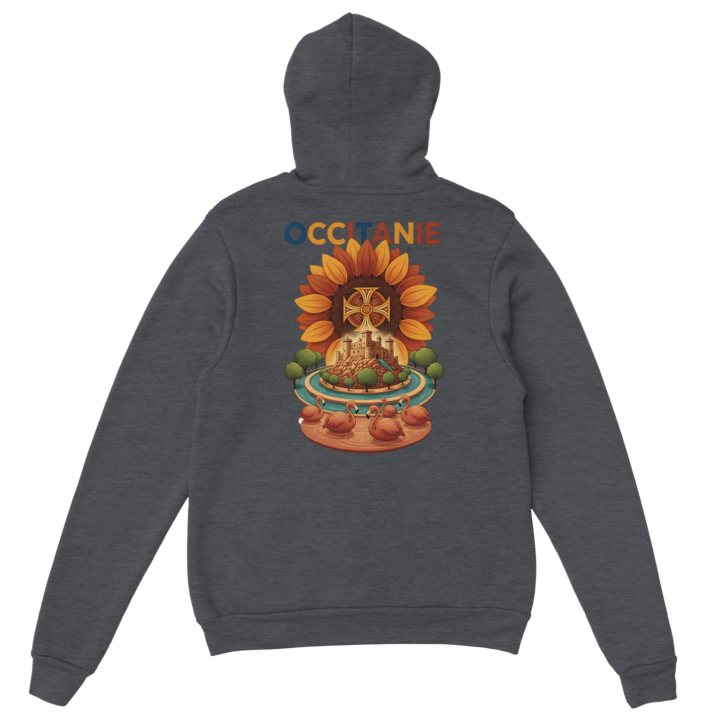 Sweat à Capuche Unisexe Occitanie – Hoodie Confortable et Résistant