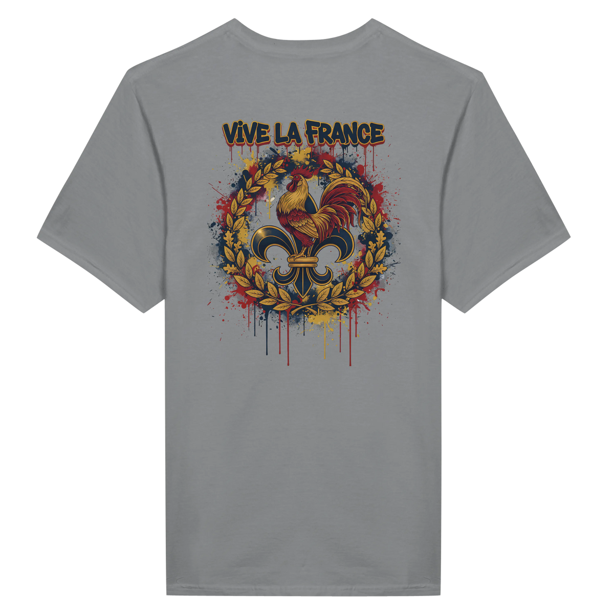 T-shirt Homme 'Vive la France' – Coton Premium, Coupe Classique