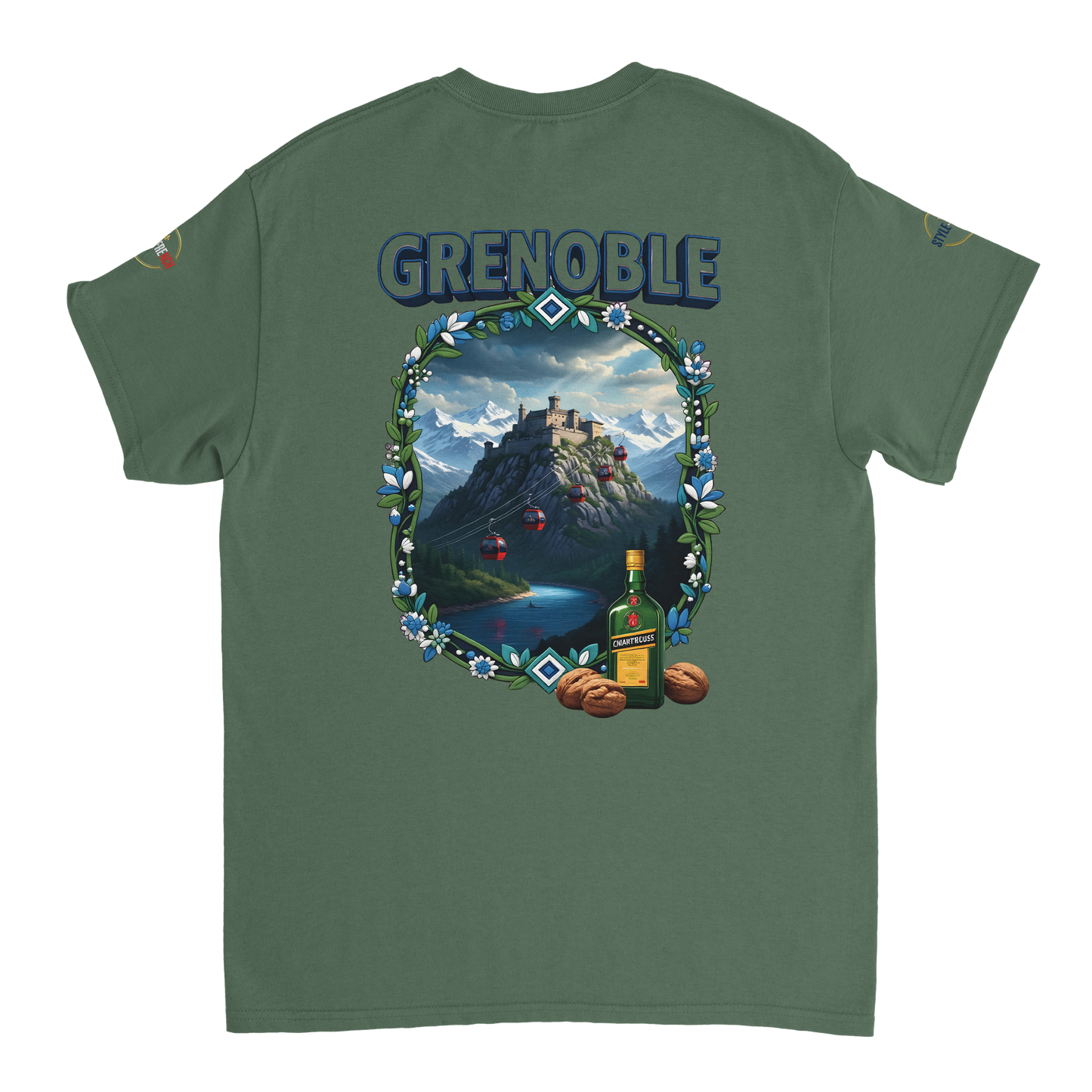 T-shirt Unisexe Grenoble - Ville de France - Coton Premium
