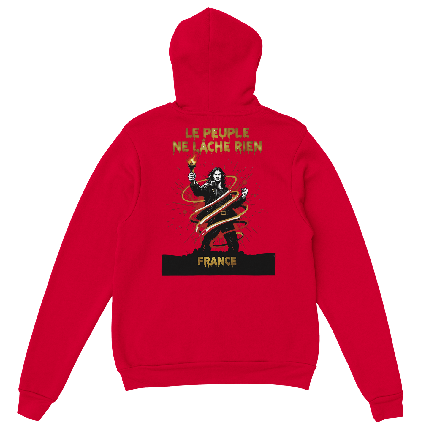 Sweat à Capuche Homme "Le Peuple Ne Lâche Rien" – Confort Premium