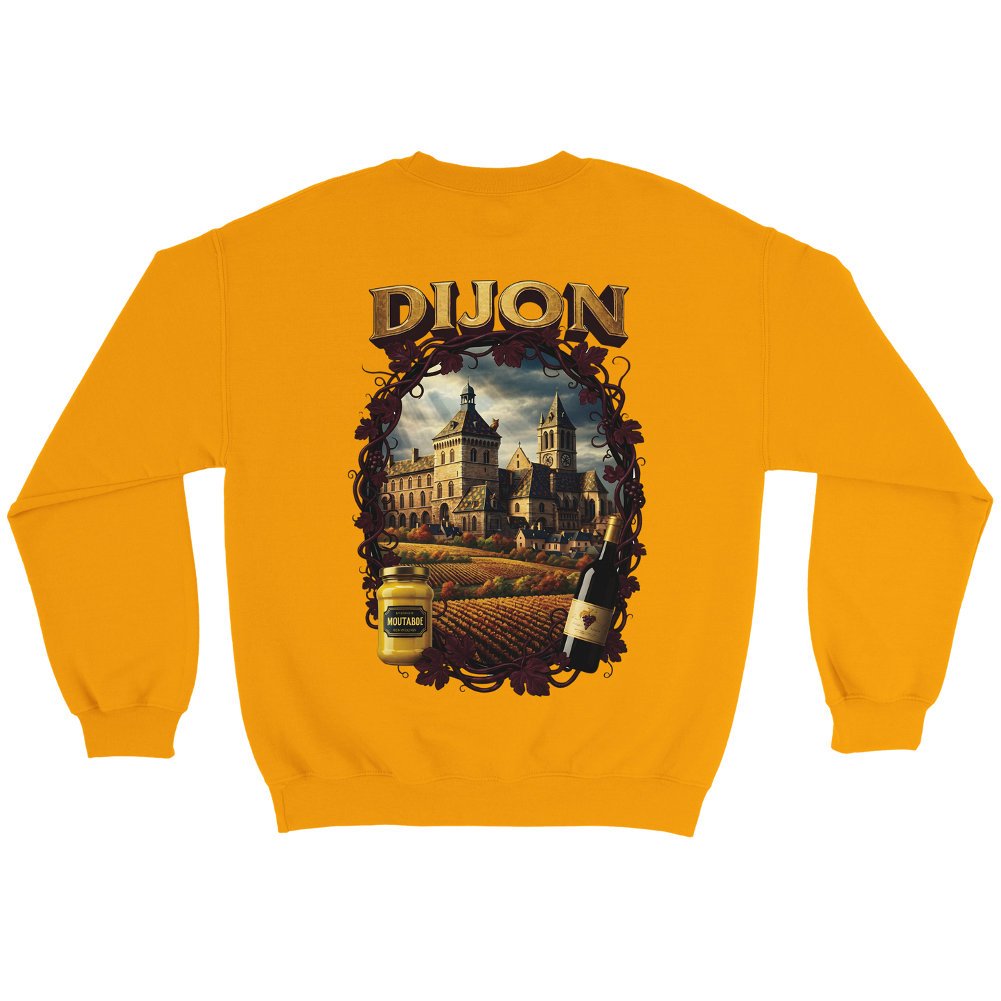 Sweat-shirt Unisexe Dijon – Ville de France – Coupe Classique Confortable